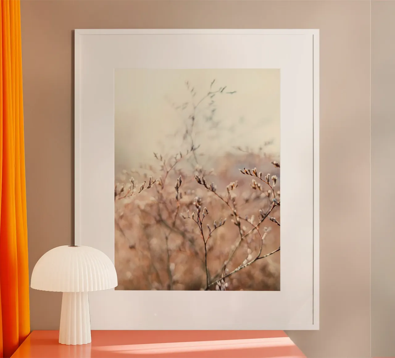 thin tree and flower poster con telaio in alluminio da melts
