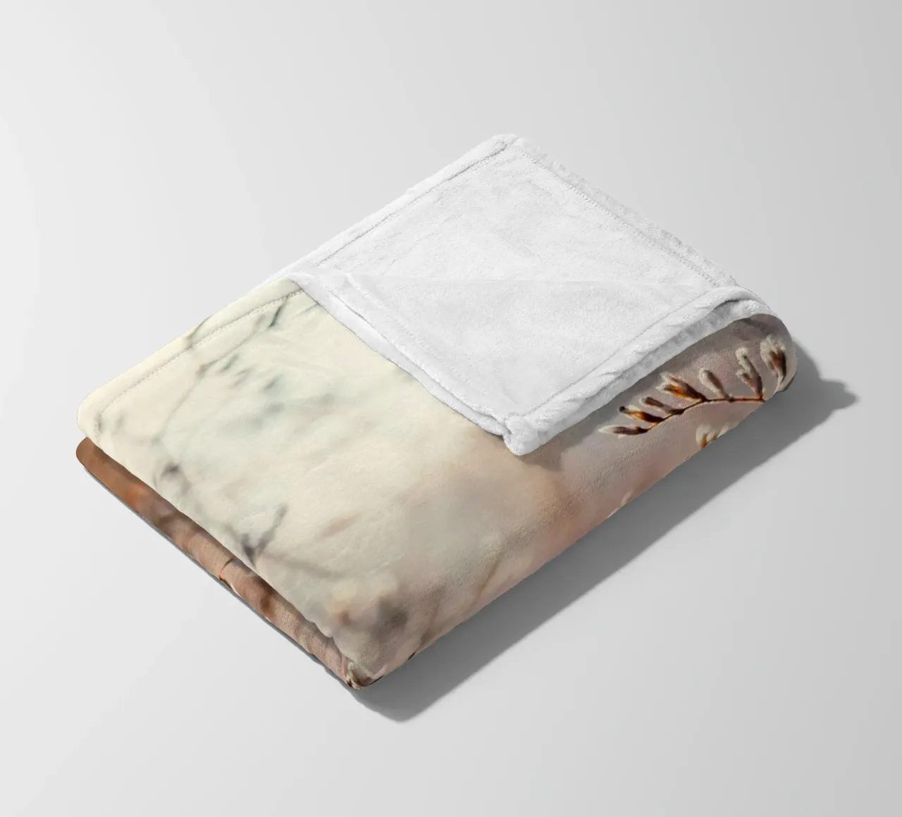 thin tree and flower coperta in pile da melts