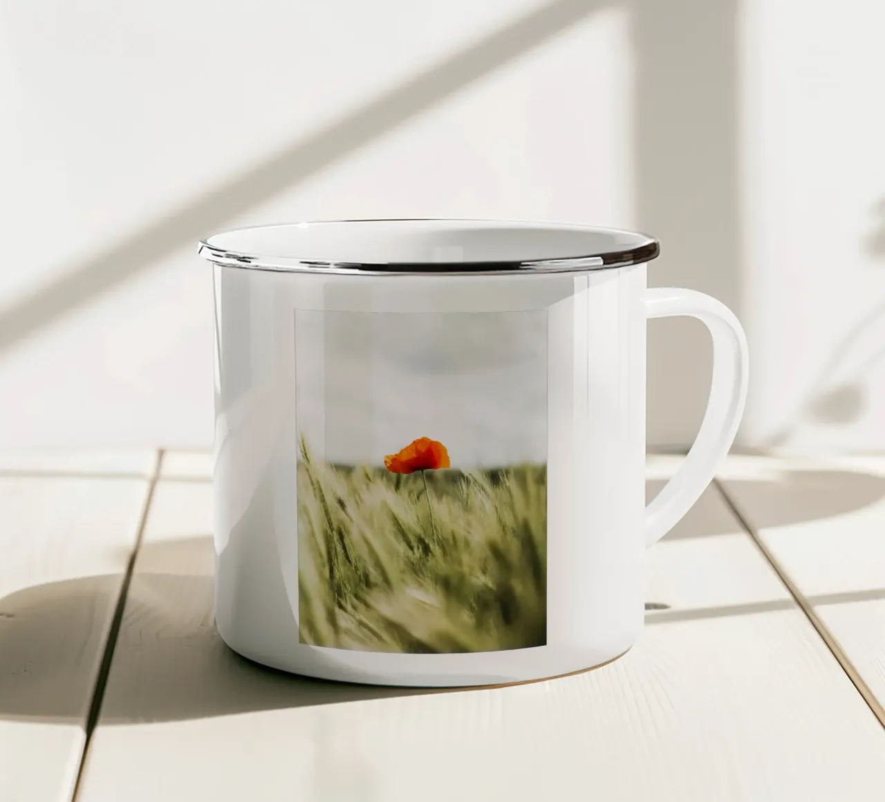 flower and tall grass tazza in smalto da melts