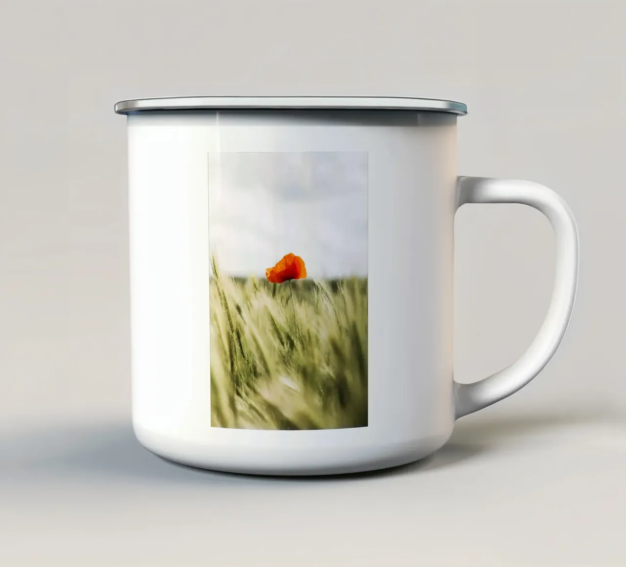 flower and tall grass tazza in smalto da melts