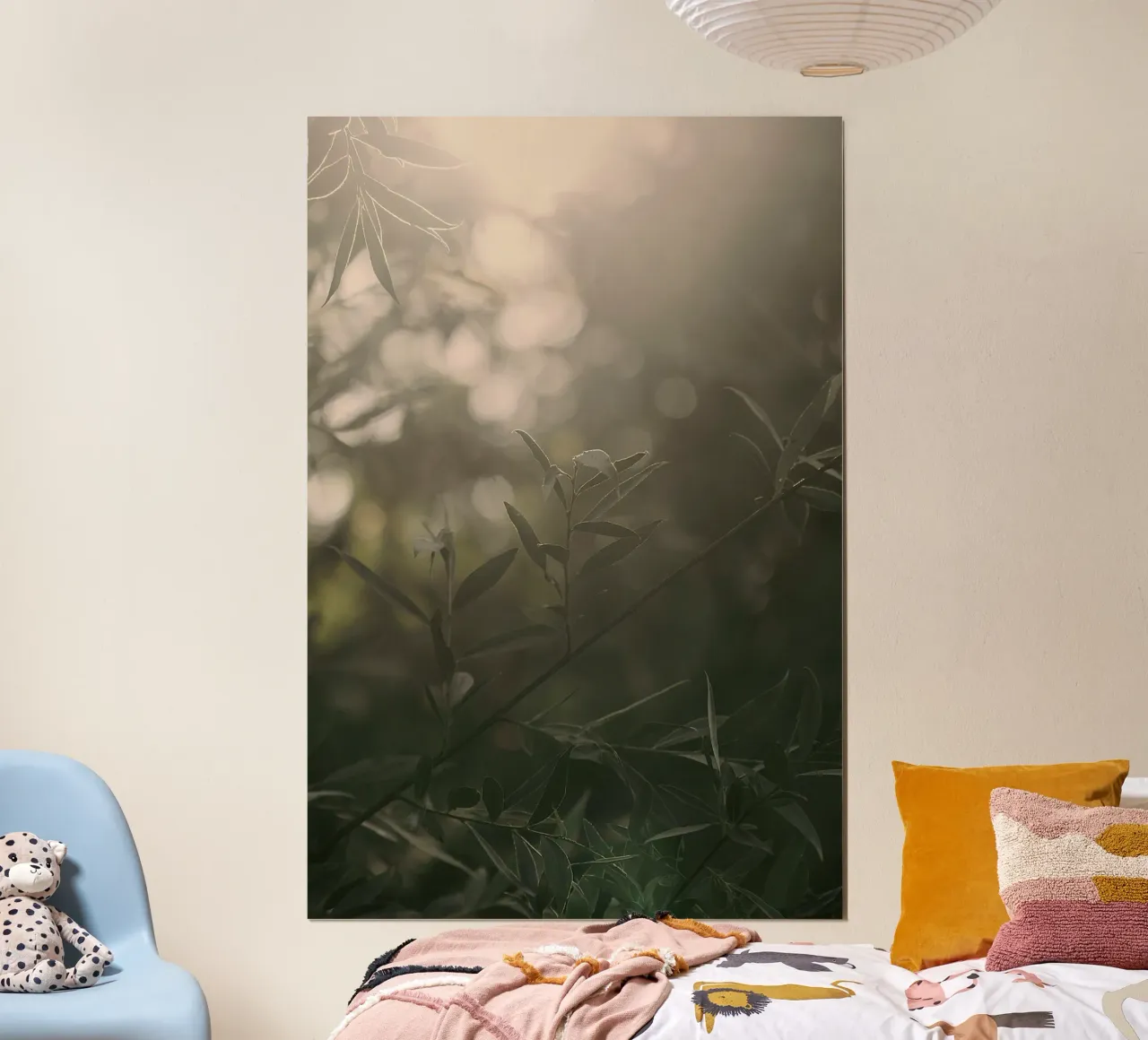shining through forest poster con telaio in legno da melts