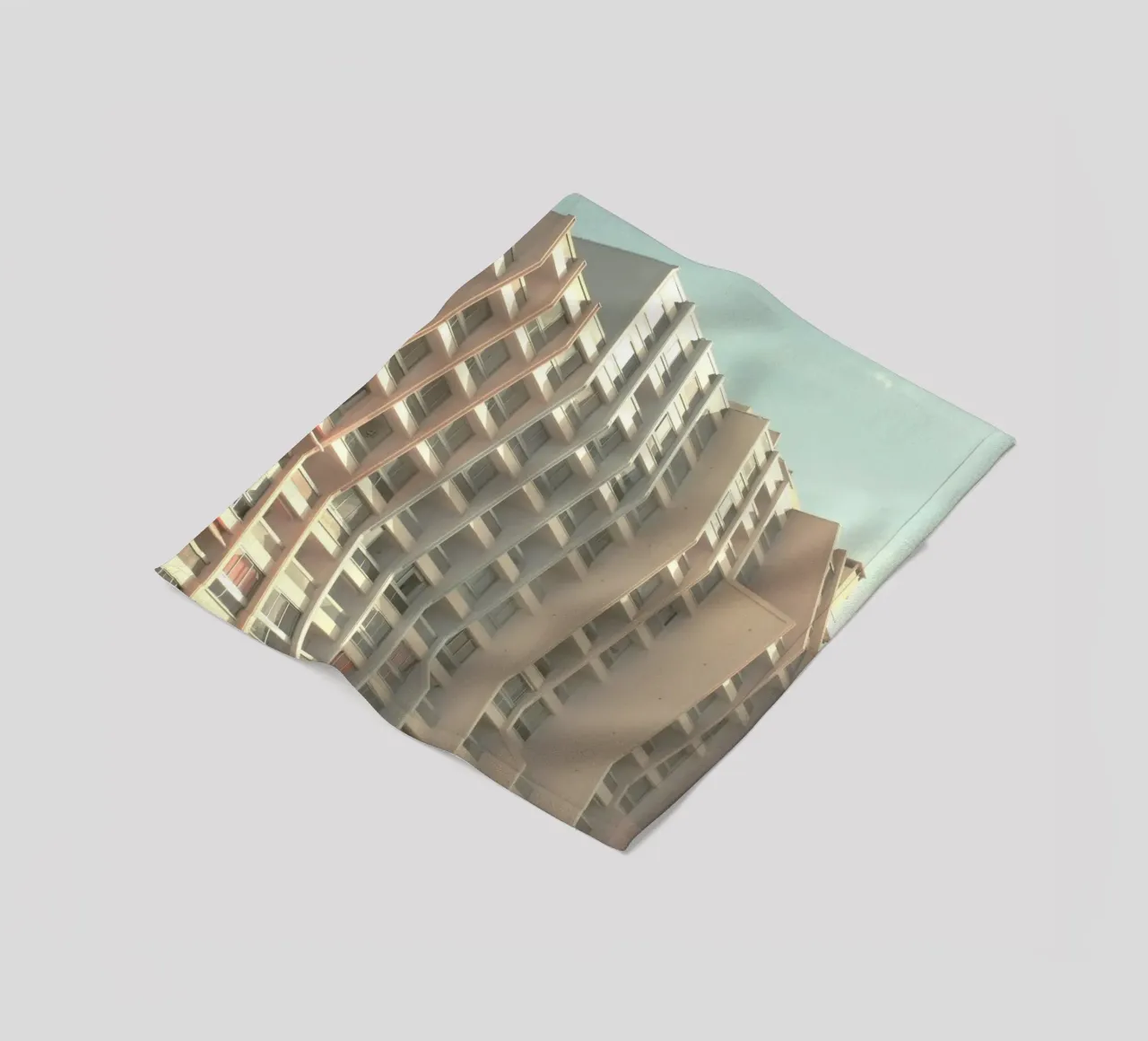shape of building coperta in pile da melts