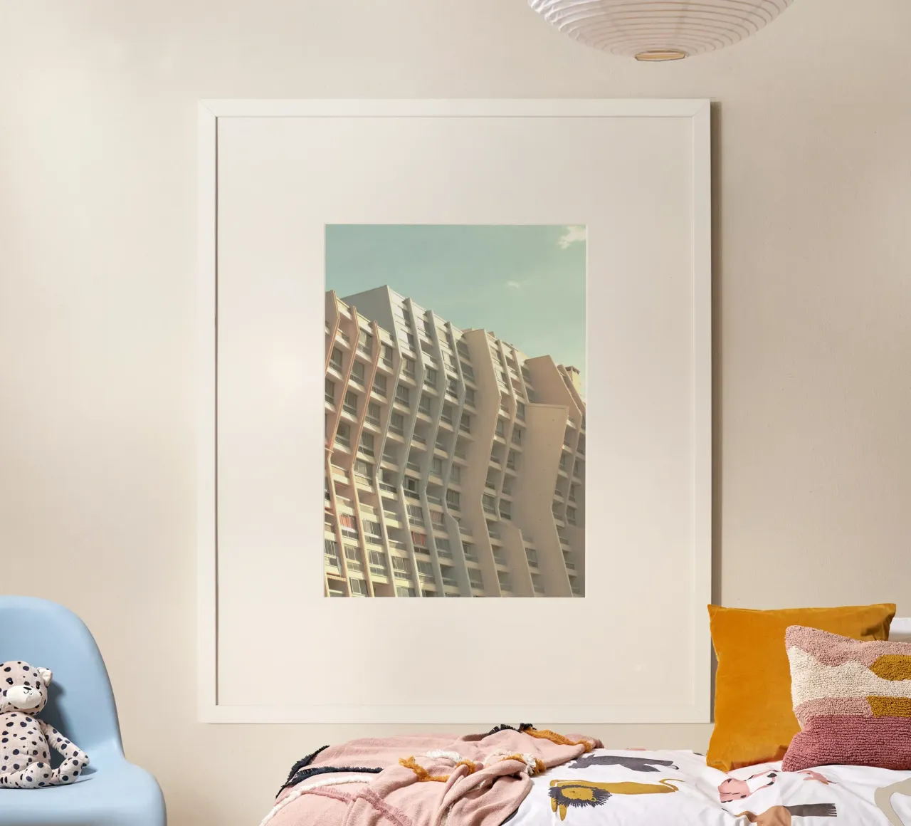 shape of building poster con telaio in plastica da melts