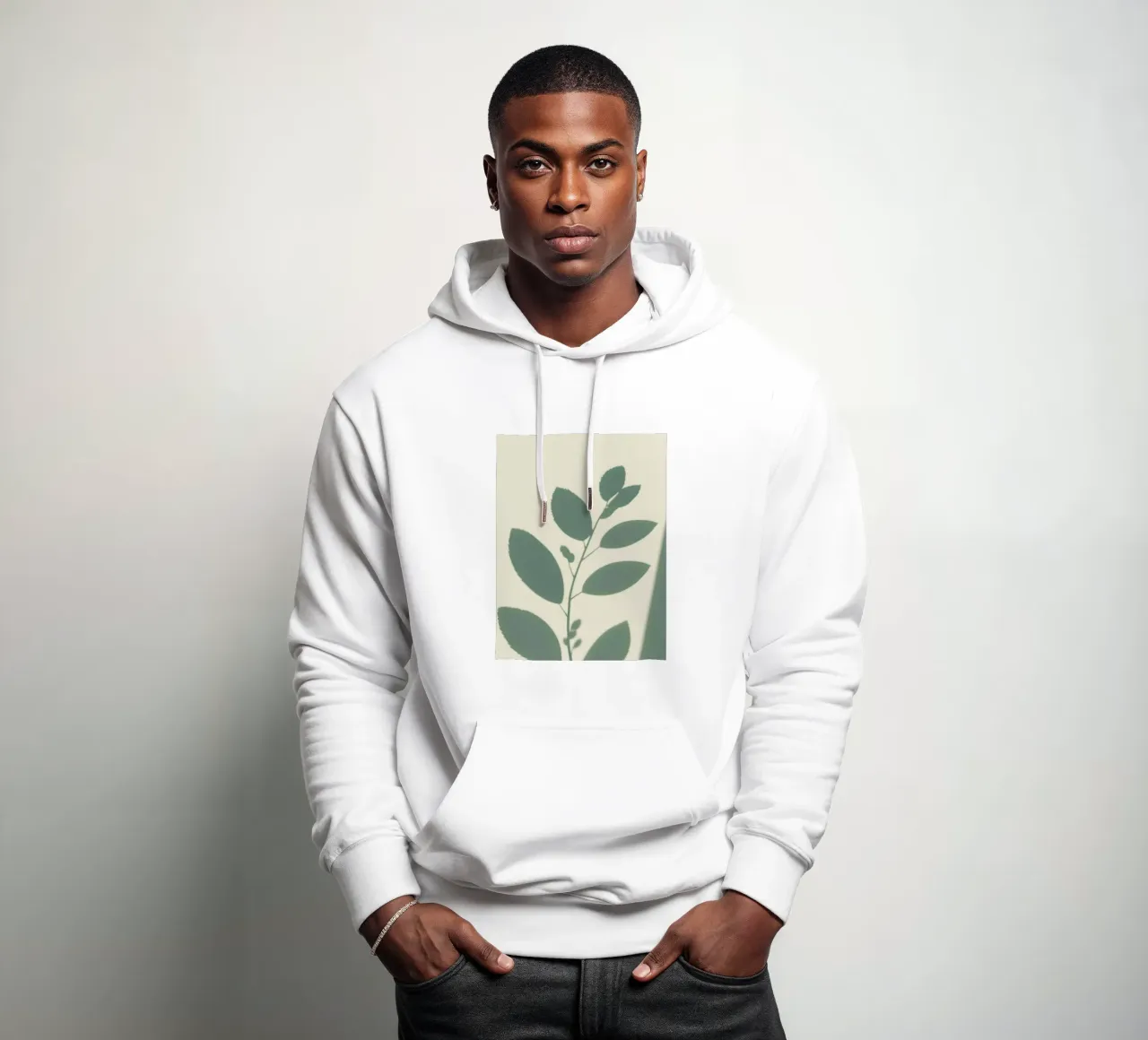 Ombre botaniche felpa con cappuccio da Botanical Gallery