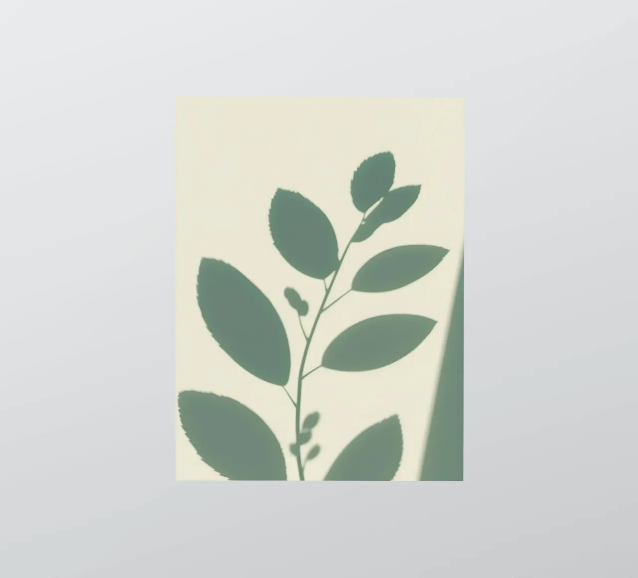 Botanische schaduwen sticker van Botanical Gallery