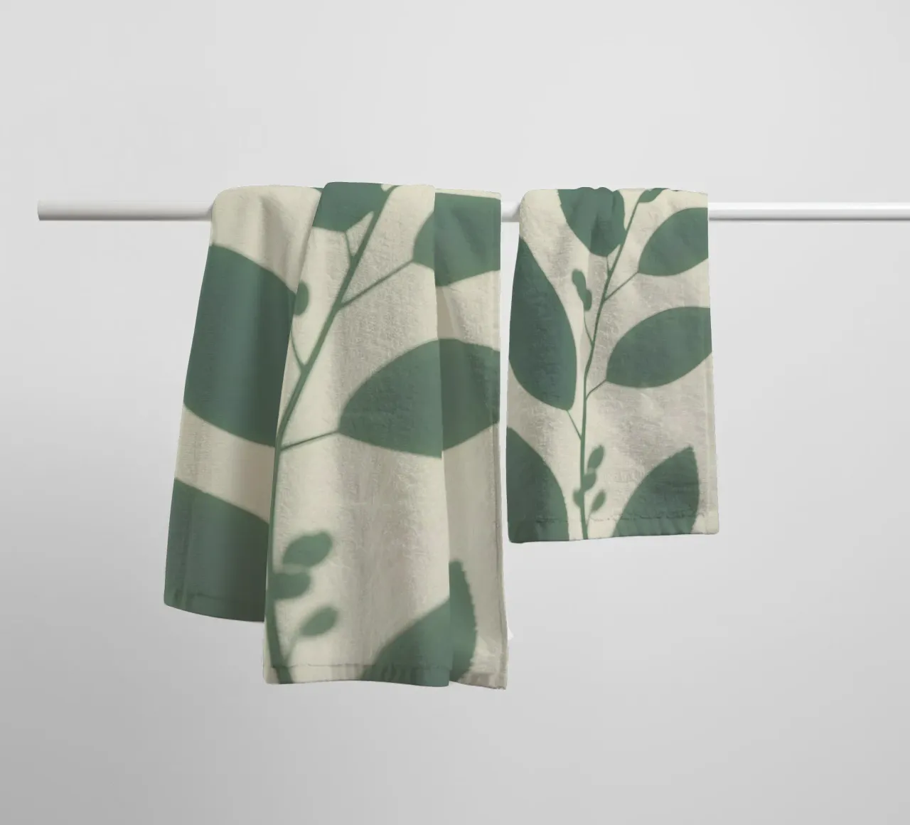 Botanische schaduwen badhanddoek van Botanical Gallery