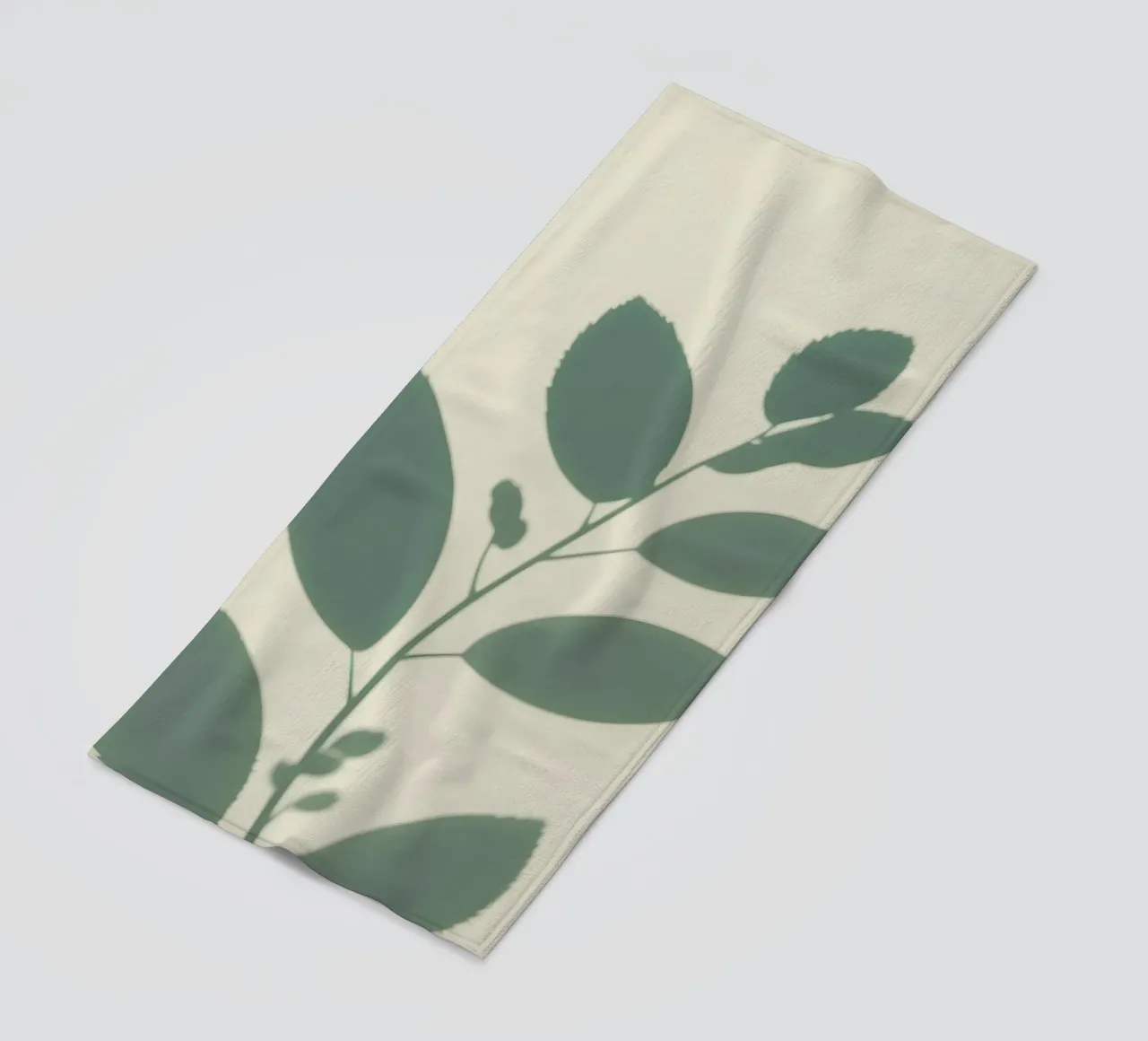 Botanische schaduwen strandhanddoek van Botanical Gallery