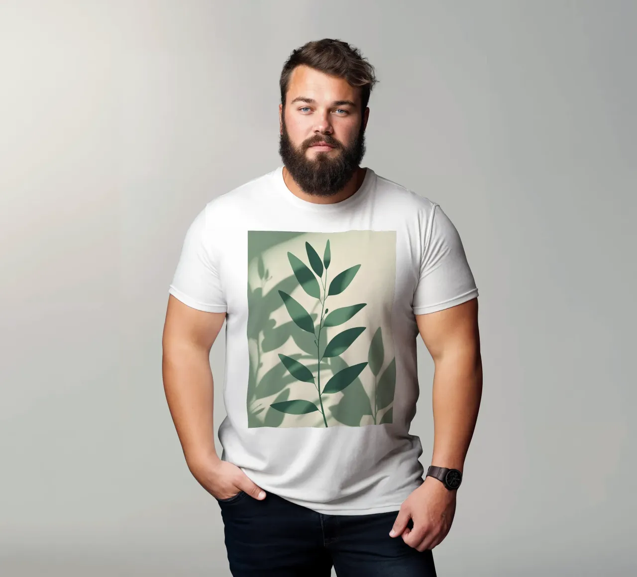 Botanische schaduwen t-shirt van Botanical Gallery