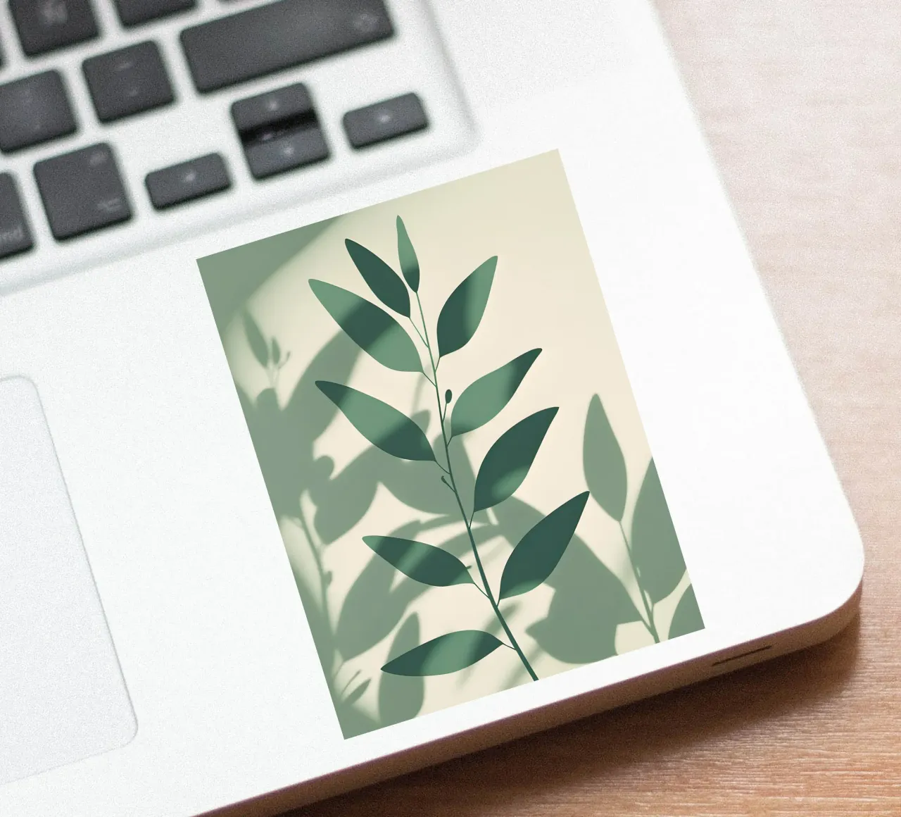 Botanische schaduwen sticker van Botanical Gallery