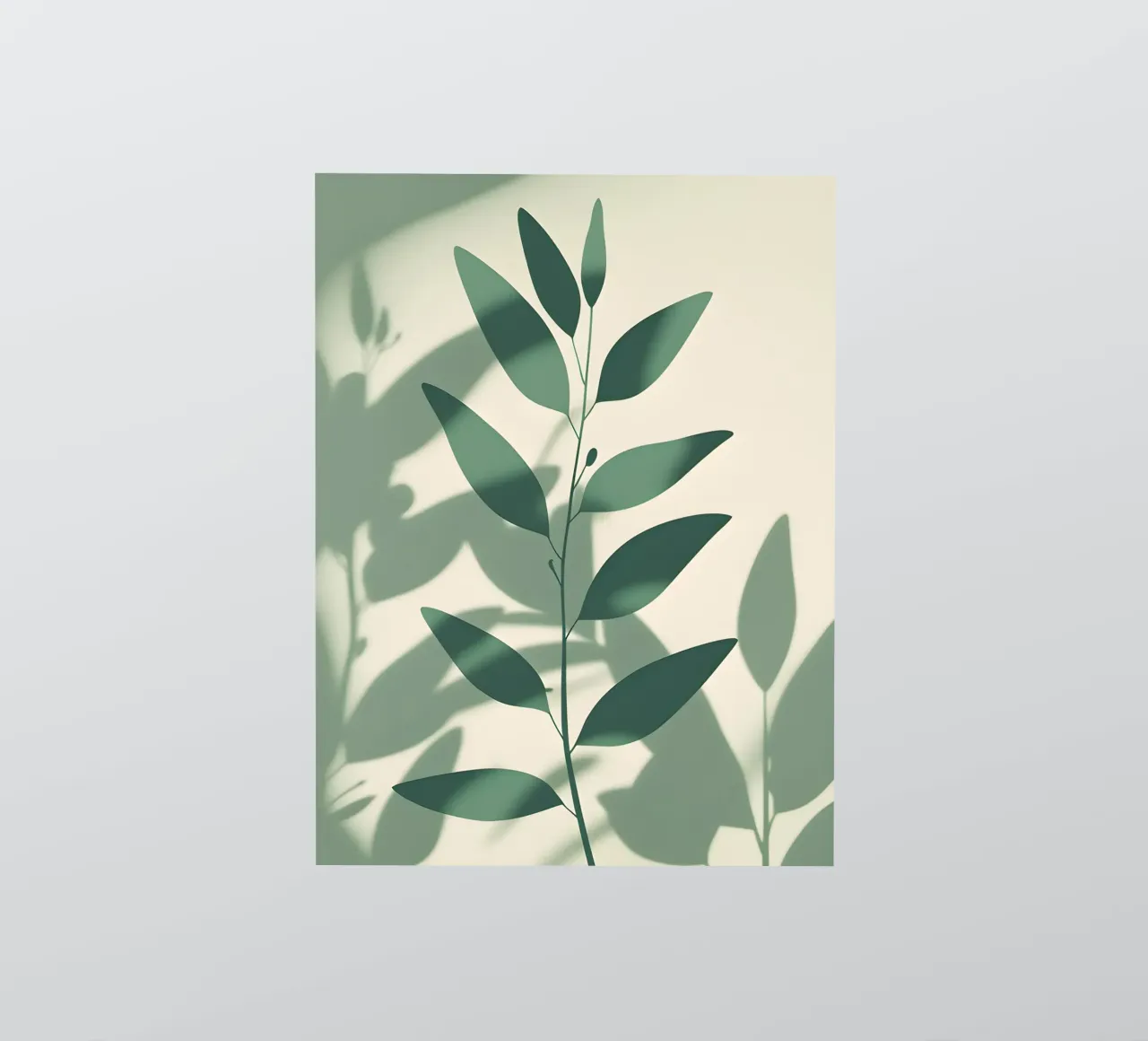 Botanische schaduwen sticker van Botanical Gallery