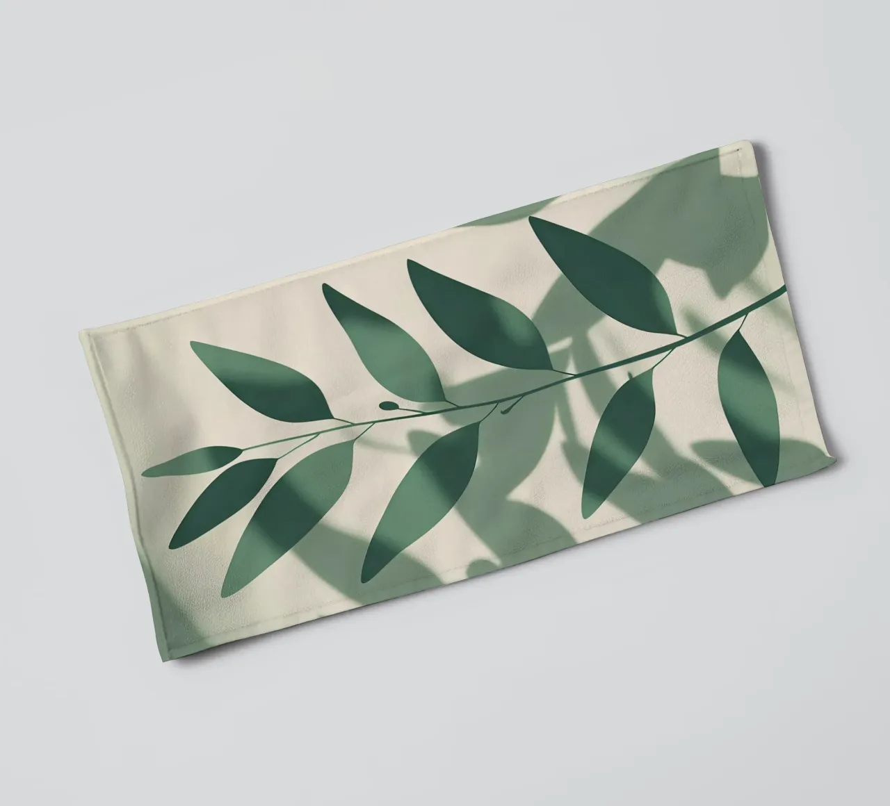 Botanische schaduwen badhanddoek van Botanical Gallery