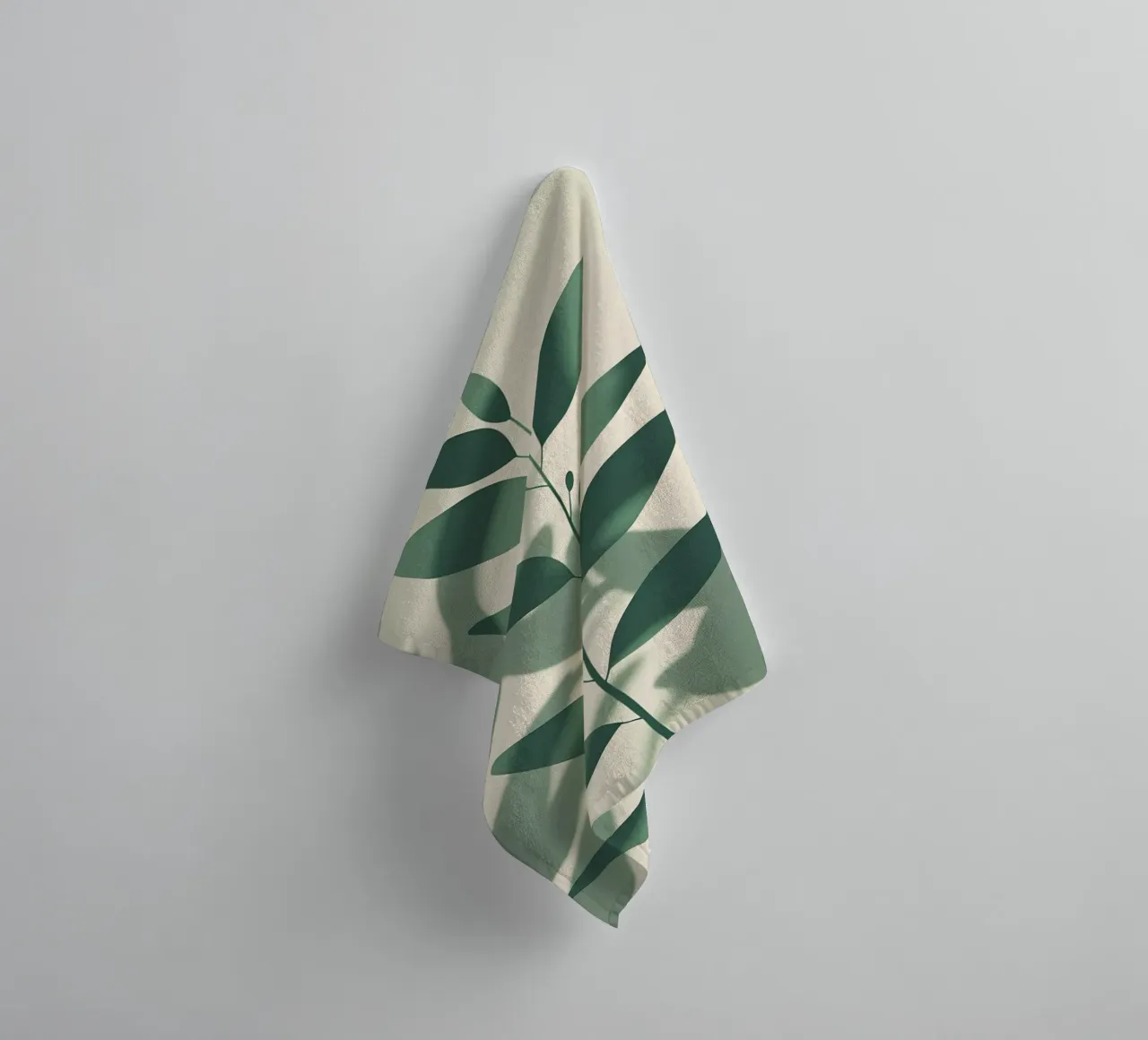 Botanische schaduwen badhanddoek van Botanical Gallery