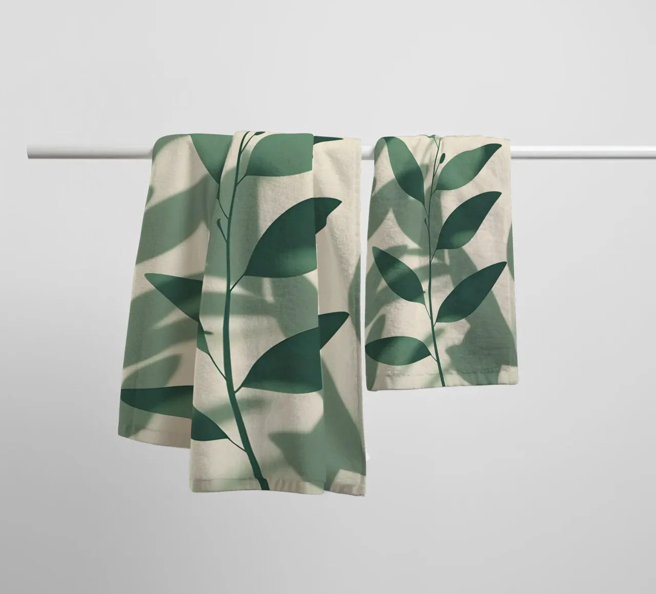 Botanische schaduwen badhanddoek van Botanical Gallery