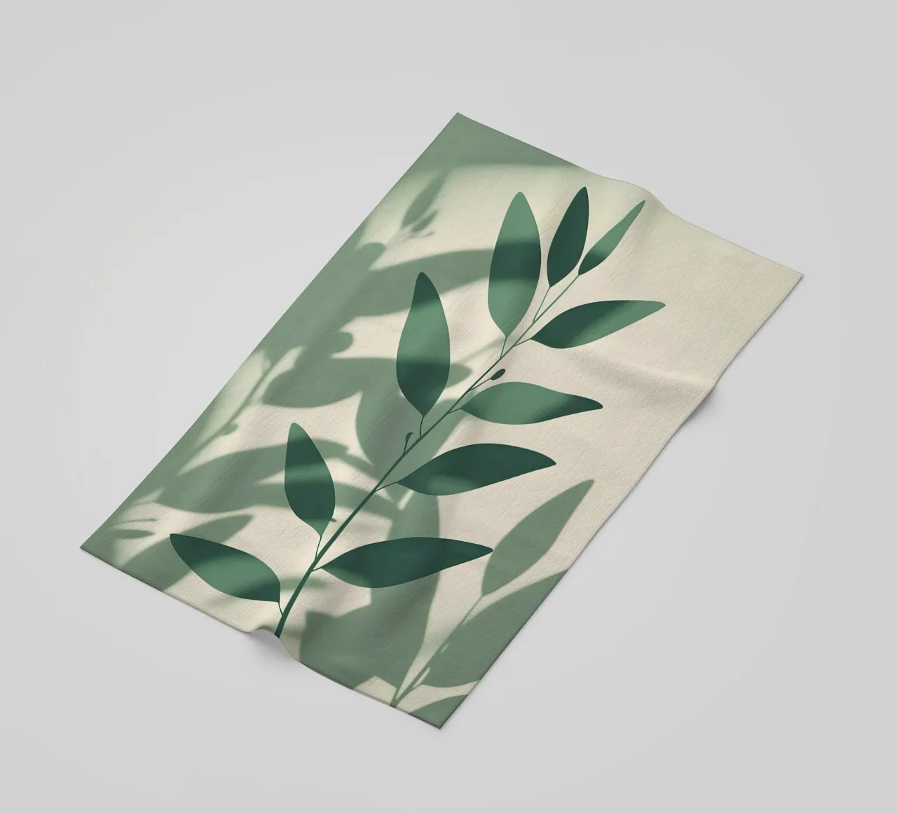 Botanische schaduwen strandhanddoek van Botanical Gallery