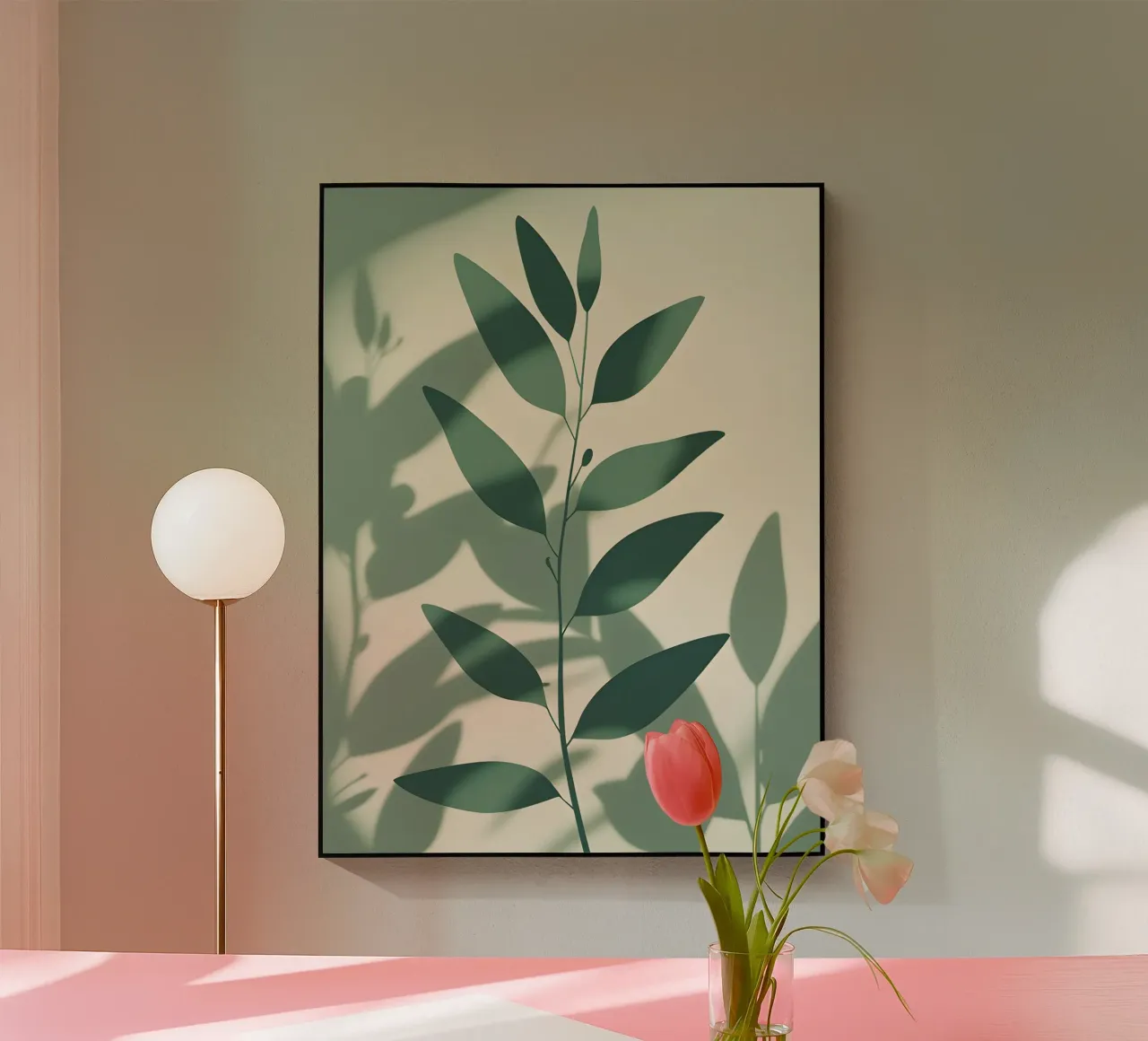 Botanische schaduwen acryl van Botanical Gallery
