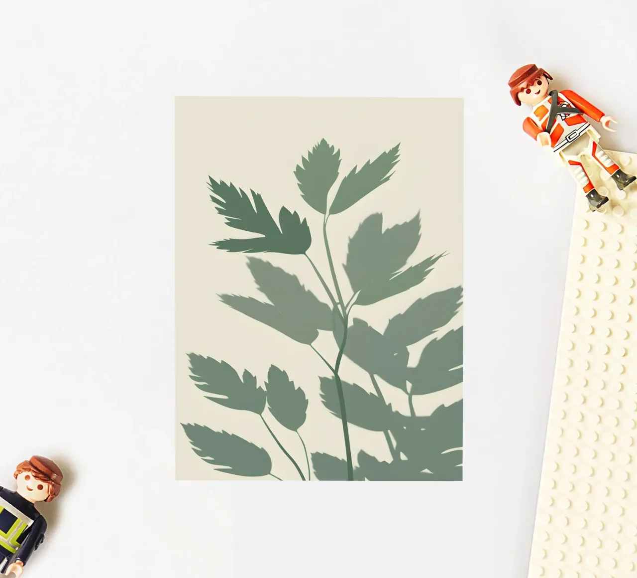 Botanische schaduwen sticker van Botanical Gallery