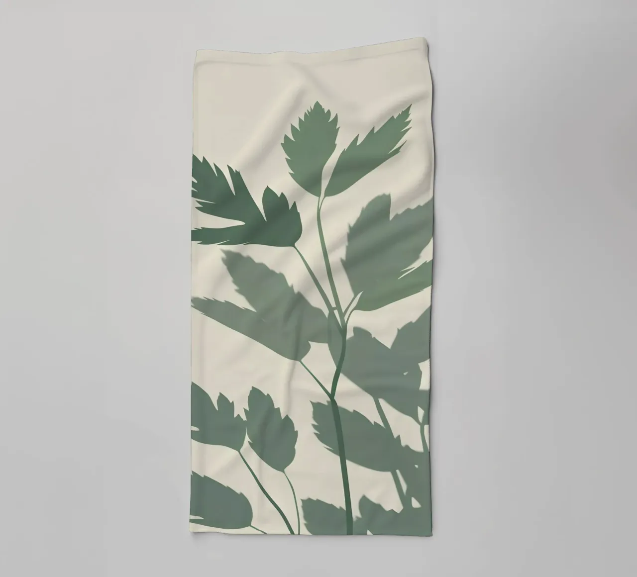 Botanische schaduwen badhanddoek van Botanical Gallery