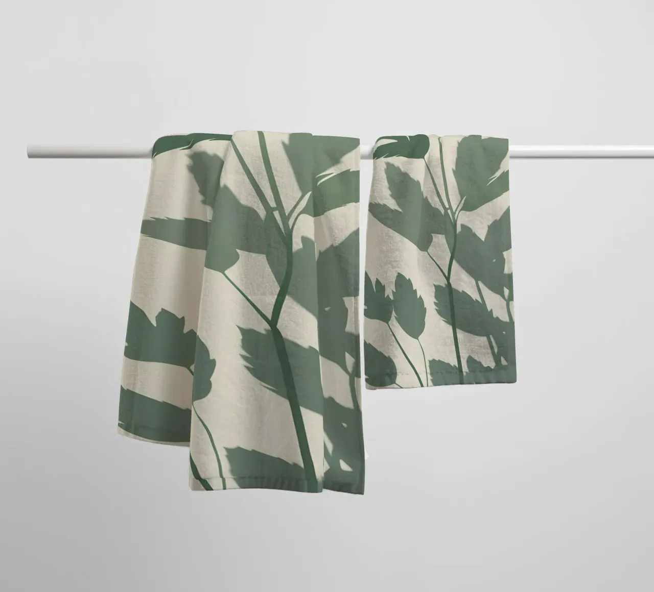 Botanische schaduwen badhanddoek van Botanical Gallery