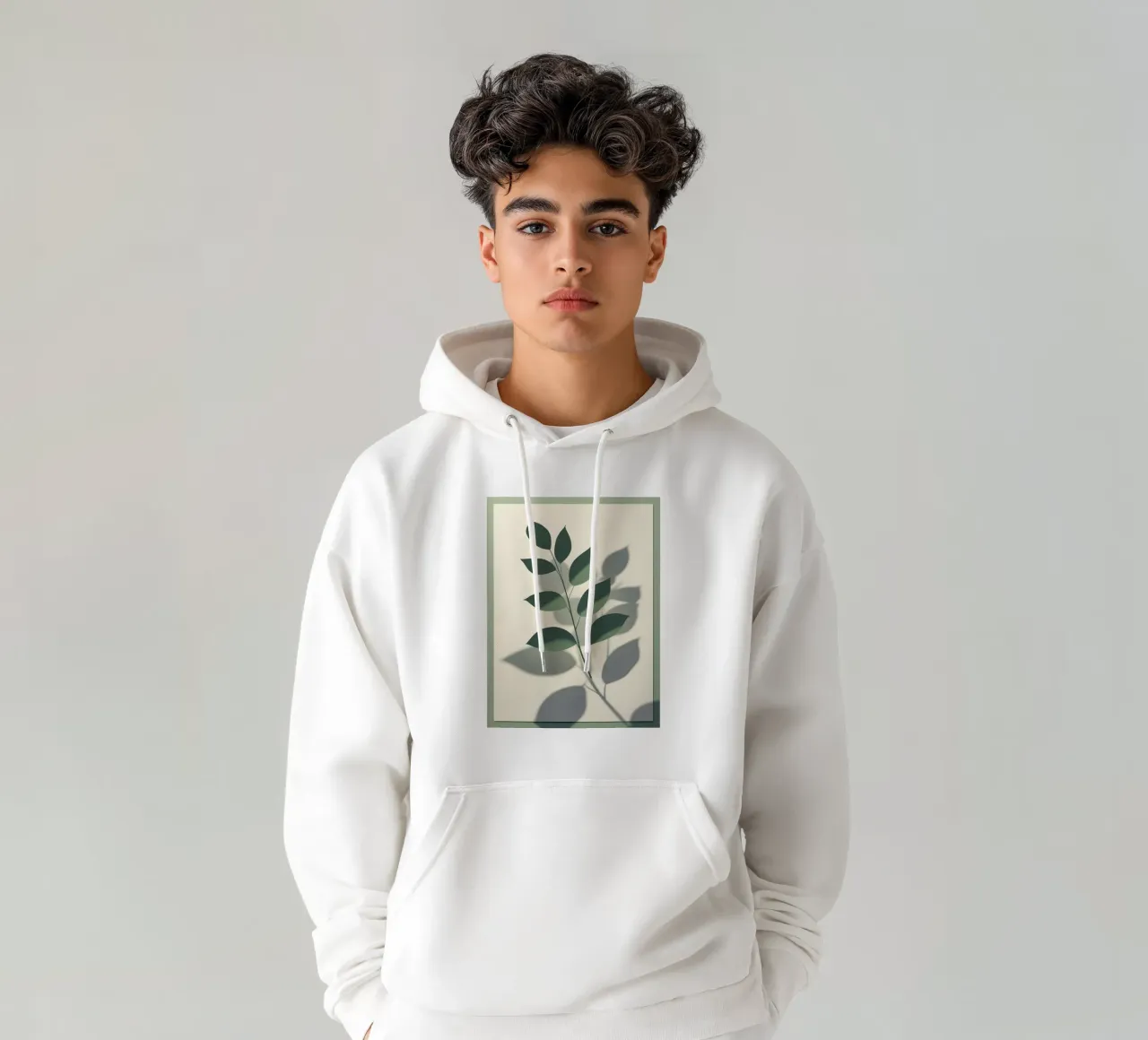 Ombre botaniche felpa con cappuccio da Botanical Gallery