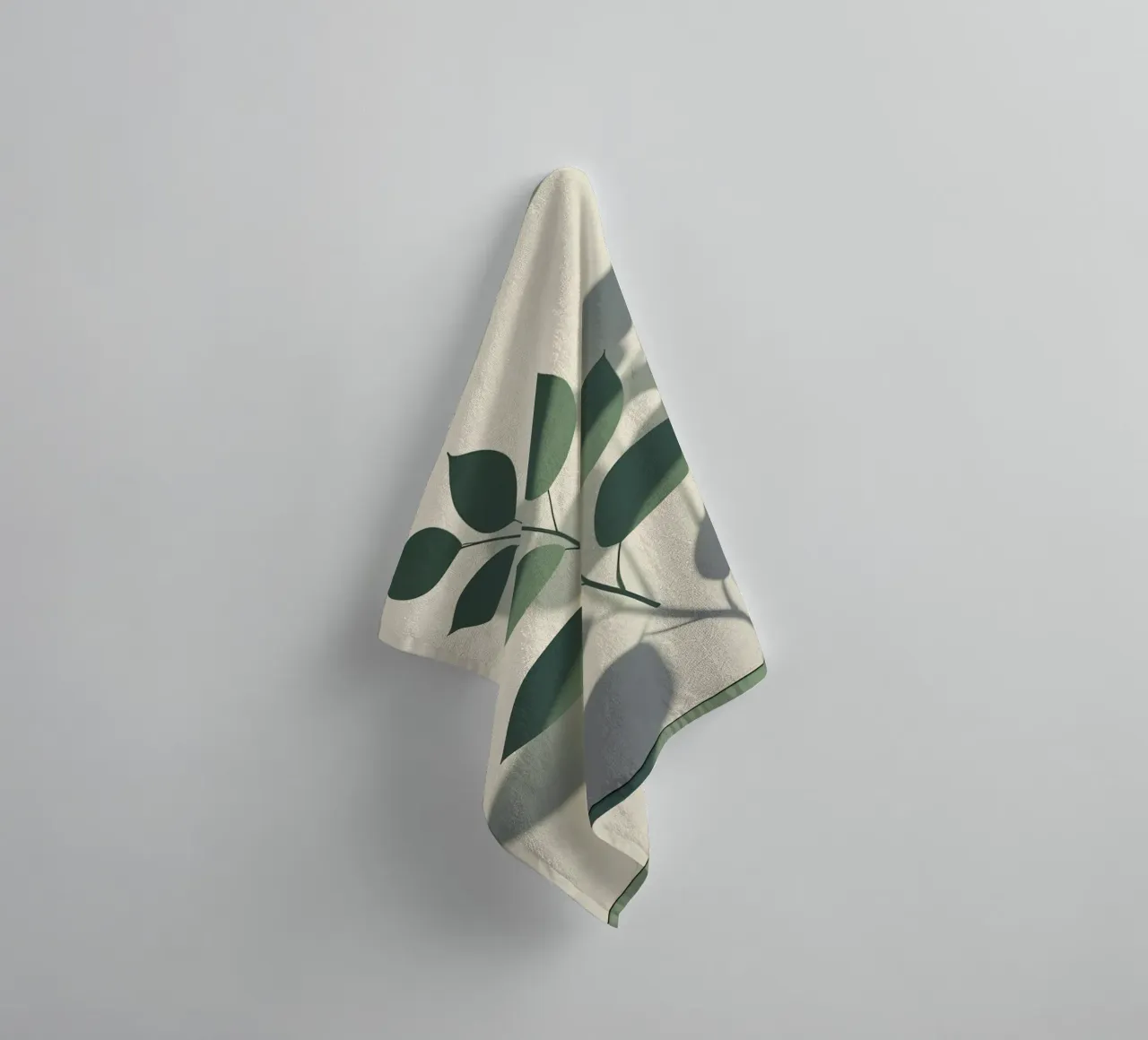 Botanische schaduwen badhanddoek van Botanical Gallery