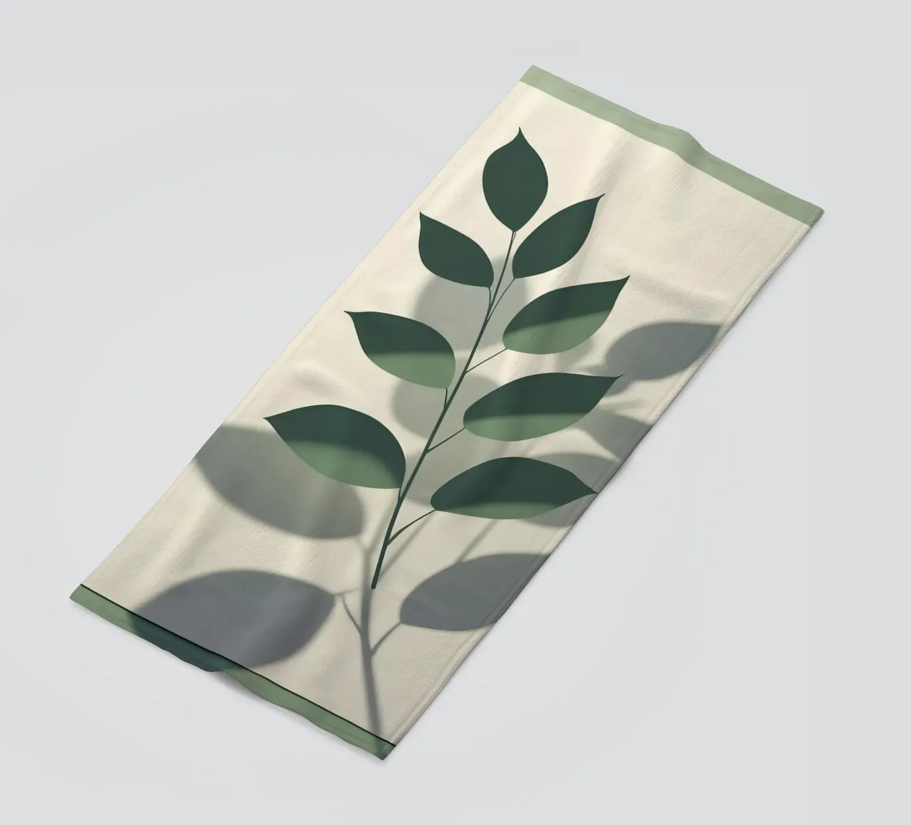 Botanische schaduwen strandhanddoek van Botanical Gallery