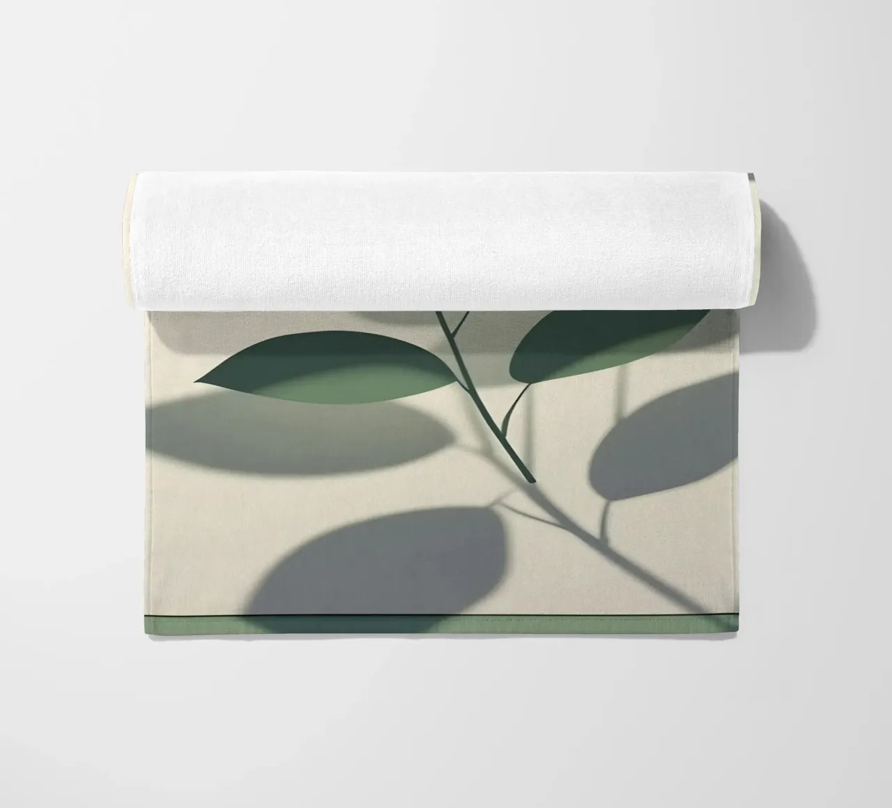 Botanische schaduwen strandhanddoek van Botanical Gallery