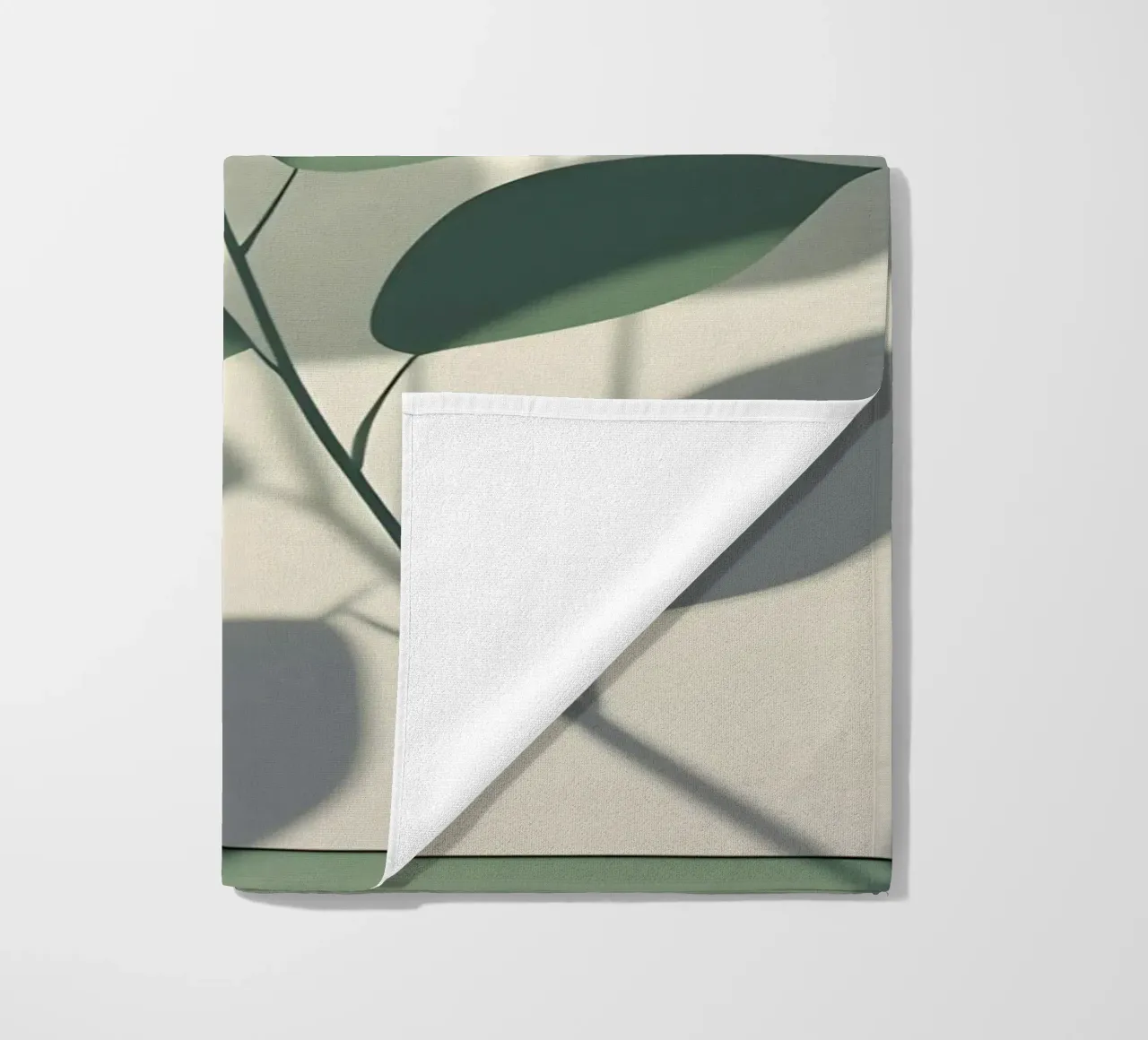 Botanische schaduwen strandhanddoek van Botanical Gallery