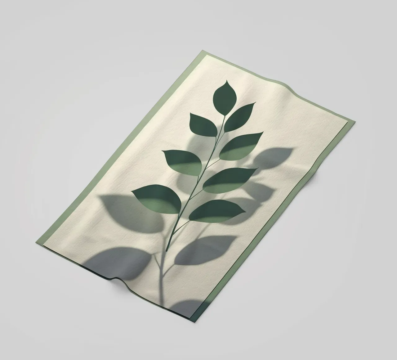 Botanische schaduwen strandhanddoek van Botanical Gallery