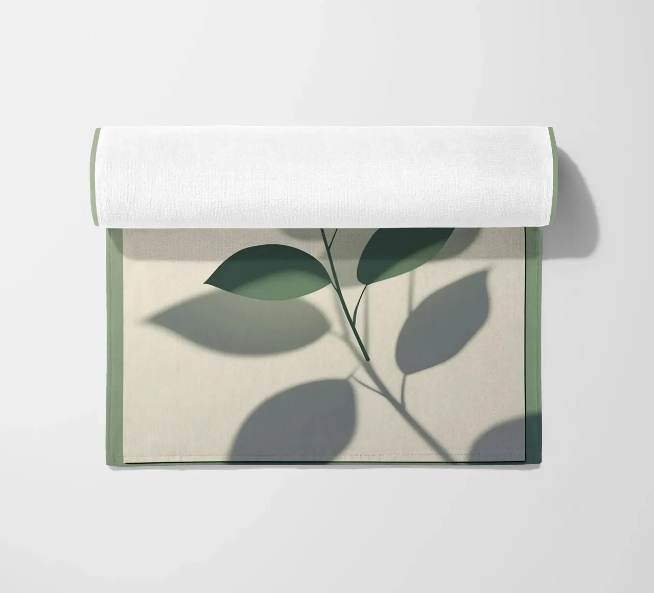 Botanische schaduwen strandhanddoek van Botanical Gallery