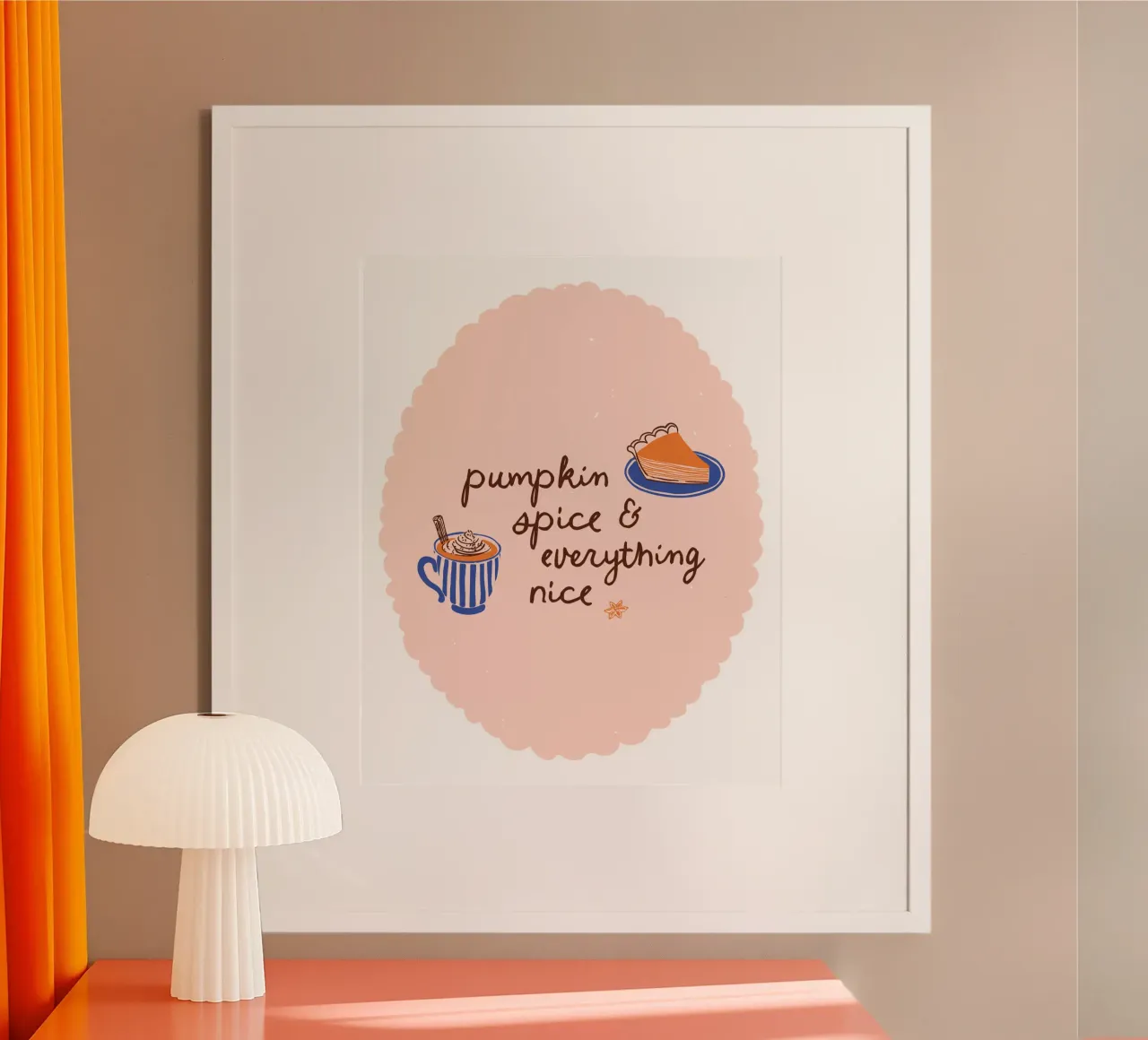 Pumpkin spice & everything nice poster da modeern