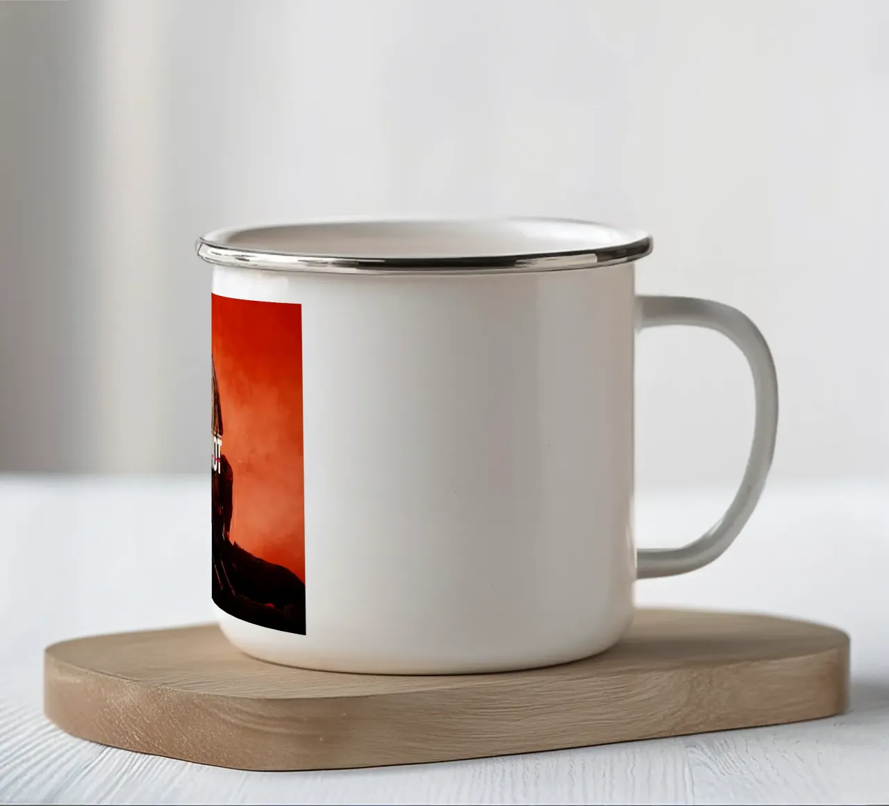 Ready Or Not tazza in smalto da Musadad Shop