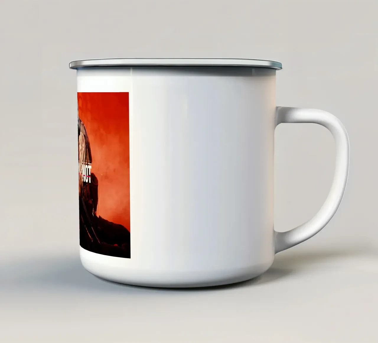Ready Or Not tazza in smalto da Musadad Shop