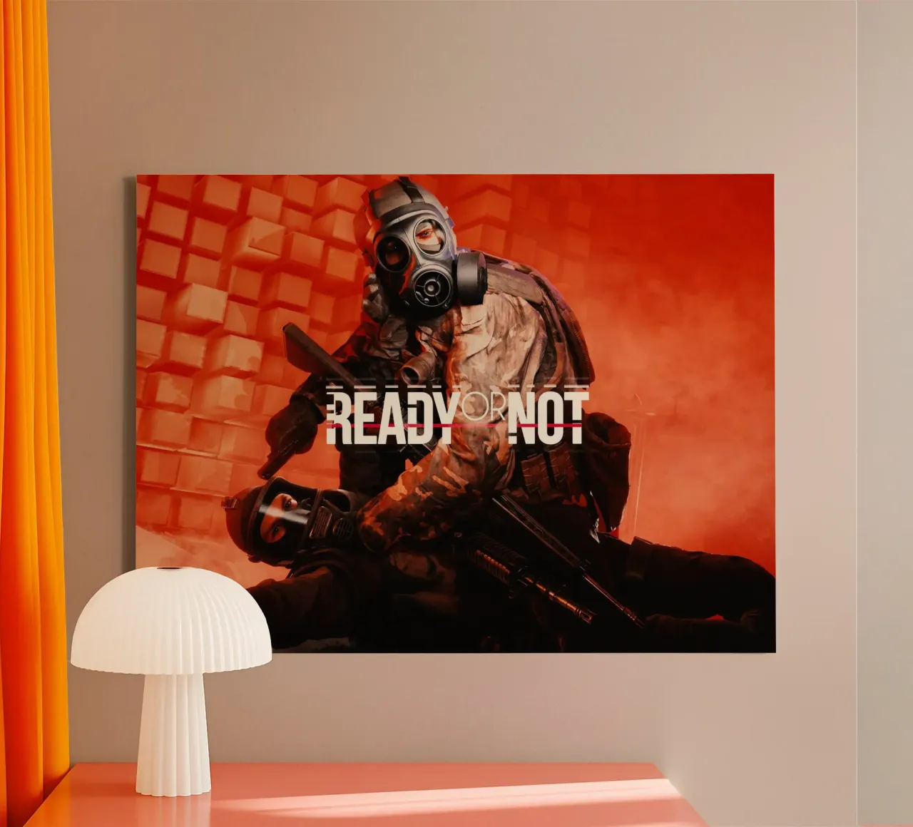 Ready Or Not tela con Cornice a cassetta da Musadad Shop