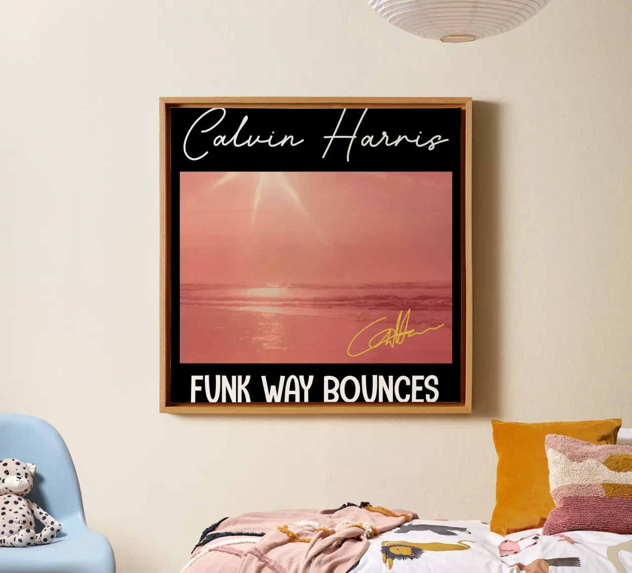 Calvin Harris - Rimbalzi in stile Funk tela con Cornice a cassetta da skurtow