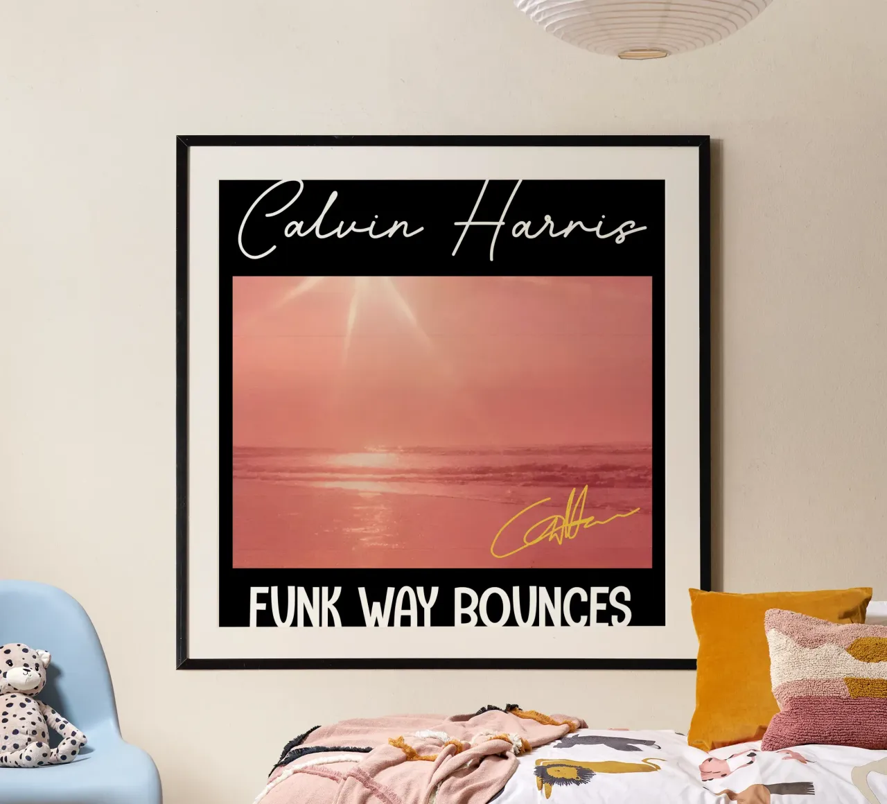 Calvin Harris - Rimbalzi in stile Funk poster da skurtow