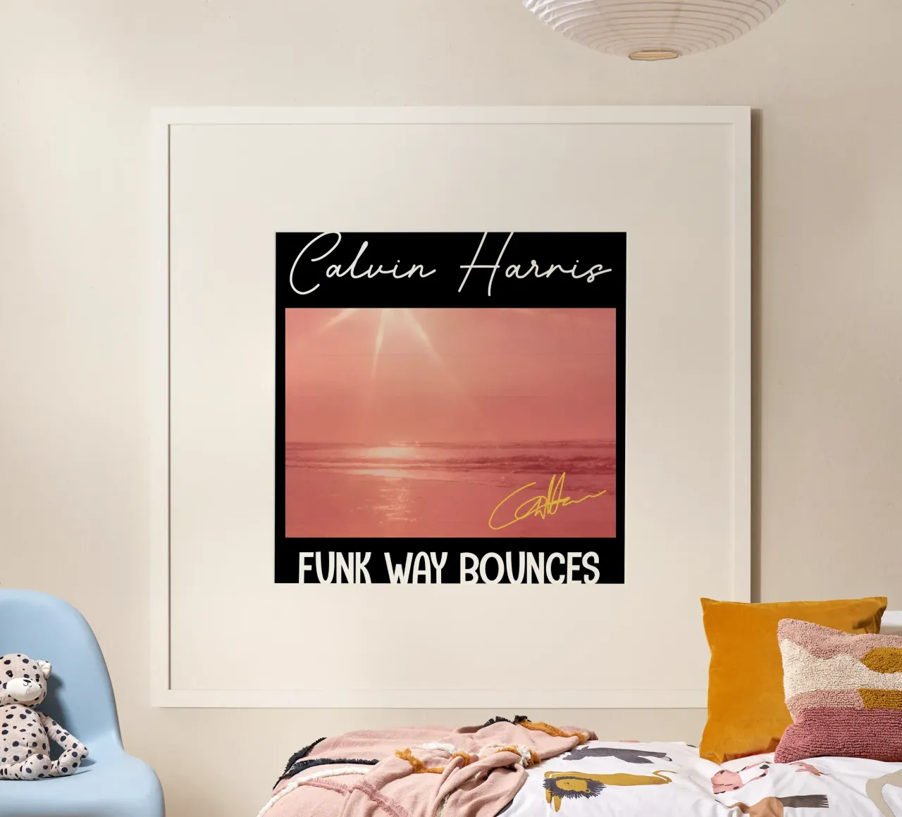 Calvin Harris - Rimbalzi in stile Funk poster da skurtow