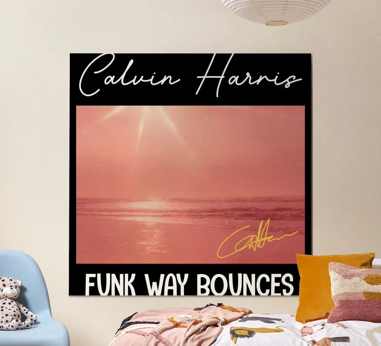Calvin Harris - Rimbalzi in stile Funk poster da skurtow