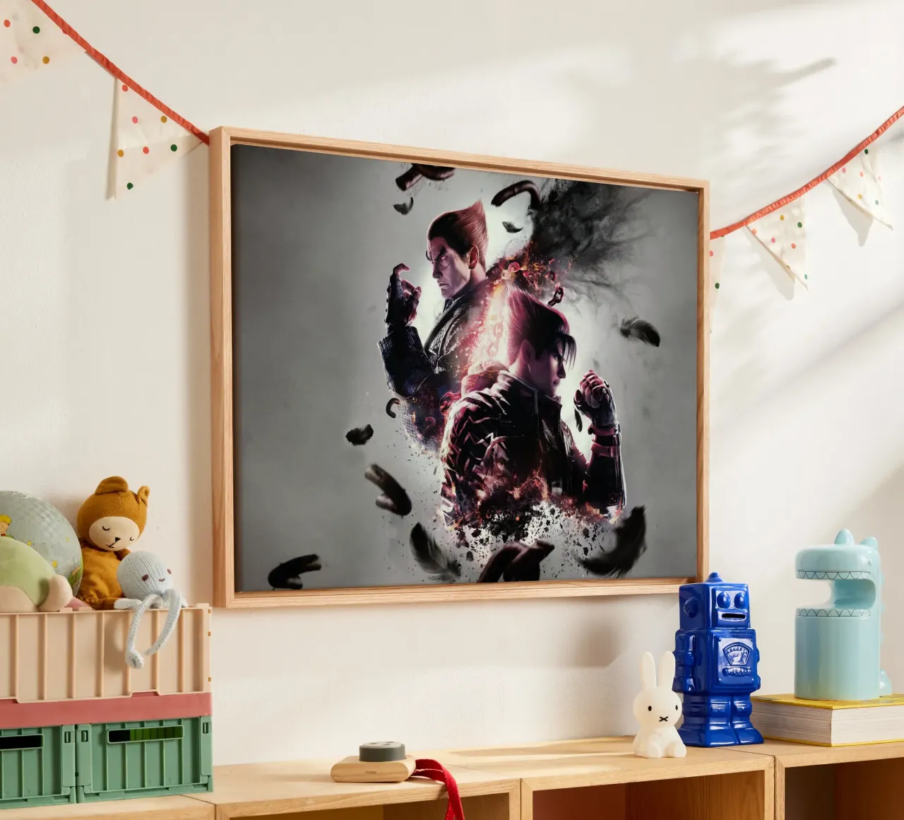 Jin Takken Characters canvas met Baklijst van Musadad Shop