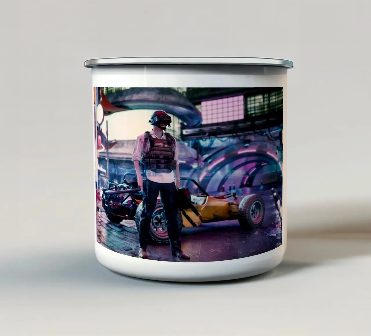 PUBG Buggy tazza in smalto da Musadad Shop