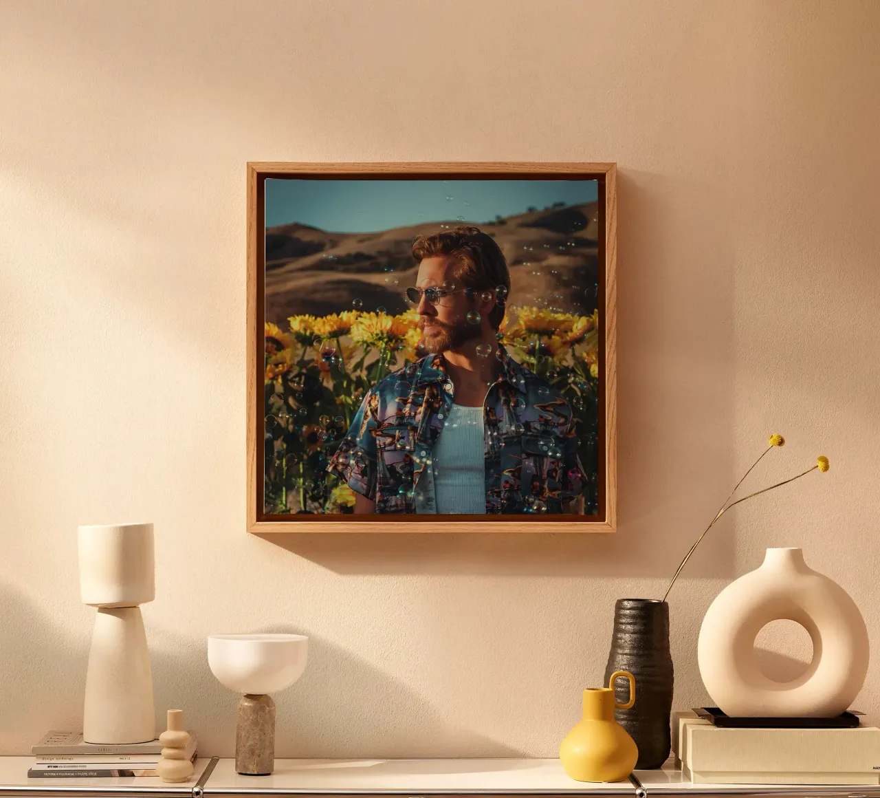 Calvin Harris - In Flower Garden canvas met Baklijst van skurtow