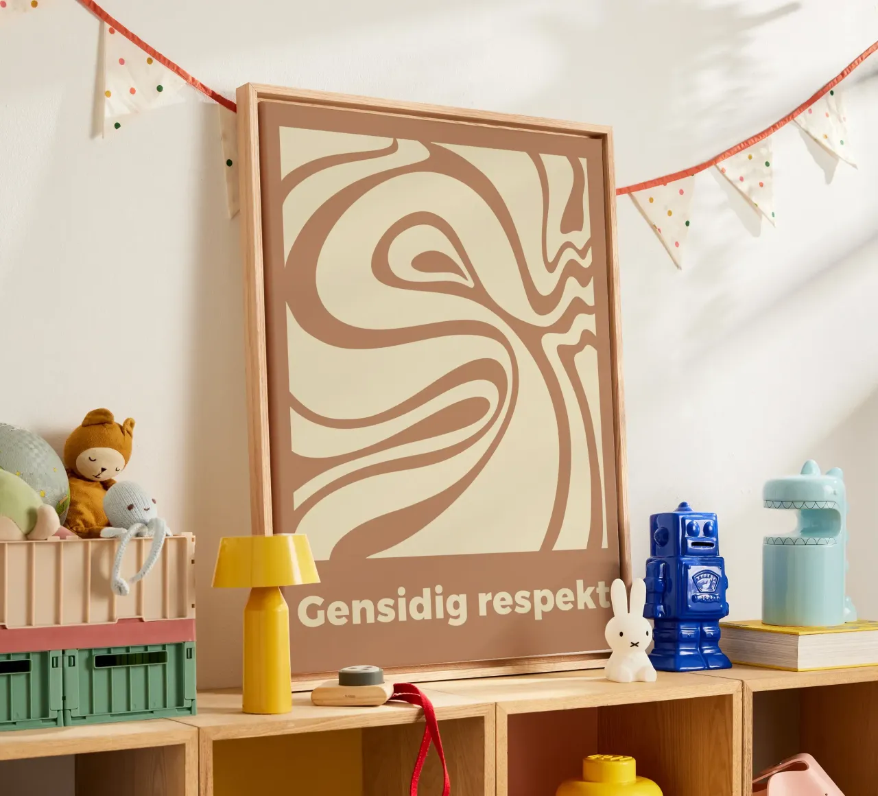 Wederzijds respect canvas met Baklijst van MODERN NUANCE