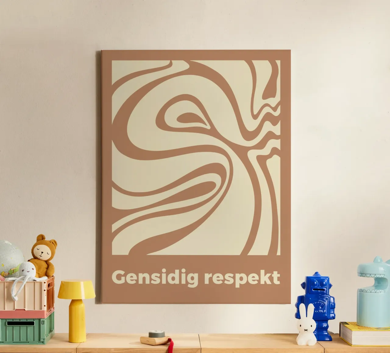 Wederzijds respect canvas met Baklijst van MODERN NUANCE