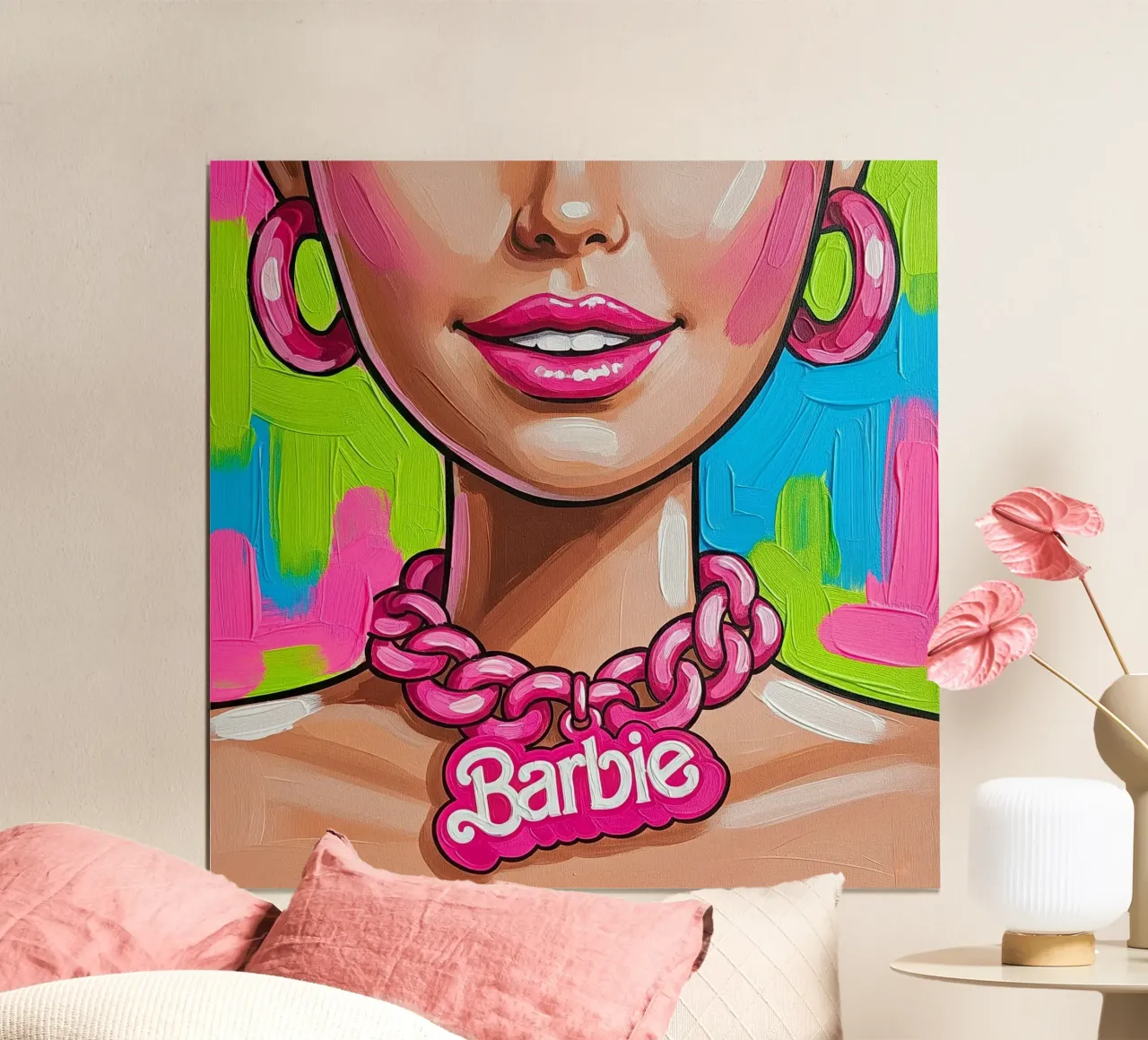 Hello, Gorgeous!💖🌟 poster con telaio in legno da Eni Brandon