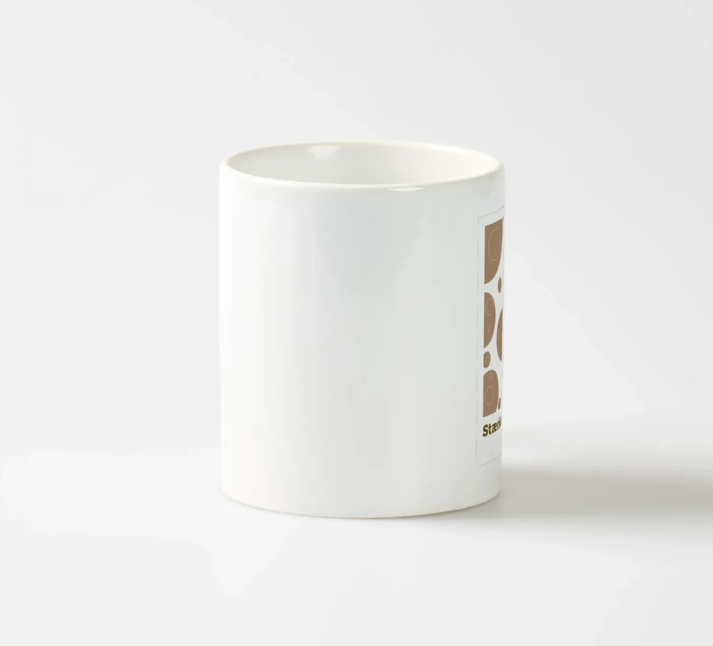Volkadot Pattern ceramic mug by MODERN NUANCE