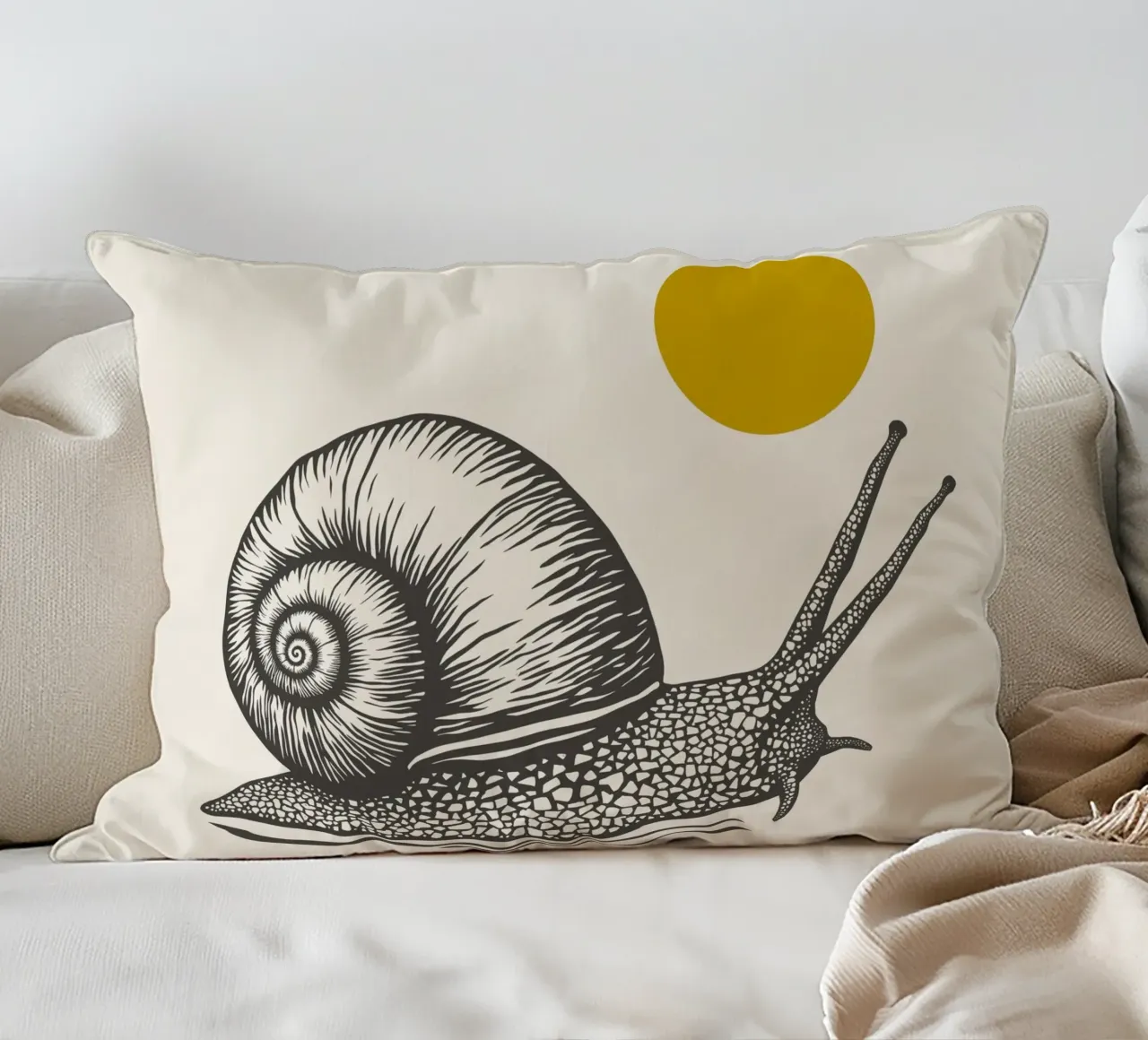 Snail cuscino da Indigo Rain