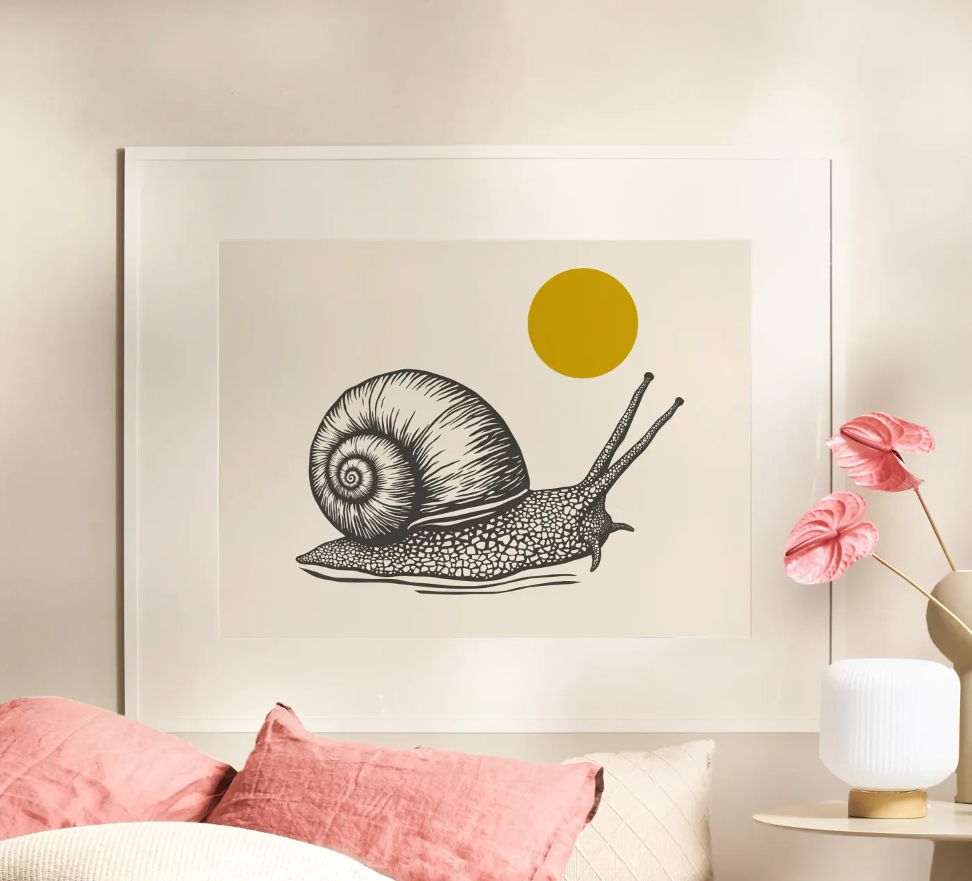 Snail poster van Indigo Rain