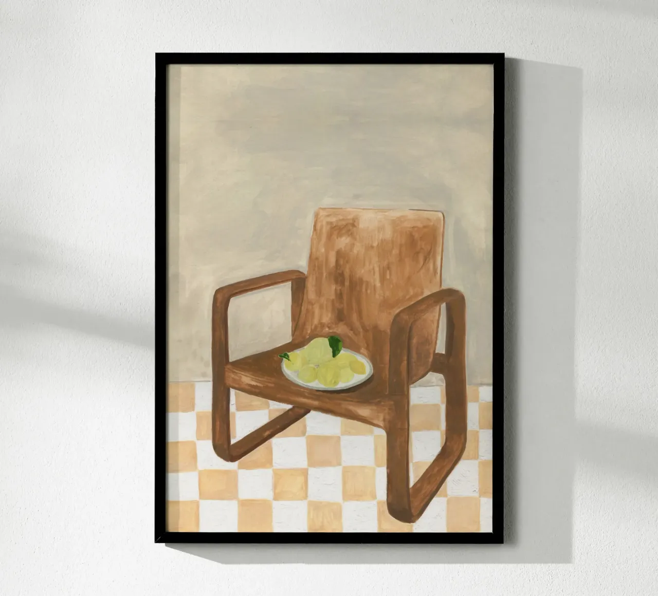 Chair with Lemons poster da Isabelle Vandeplassche