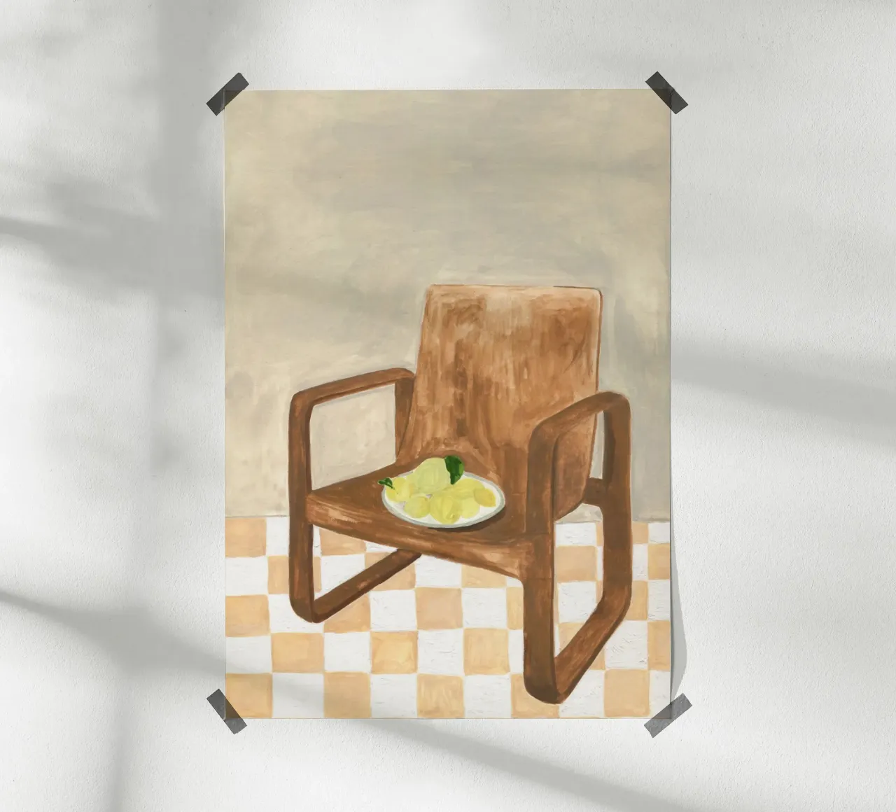 Chair with Lemons poster da Isabelle Vandeplassche