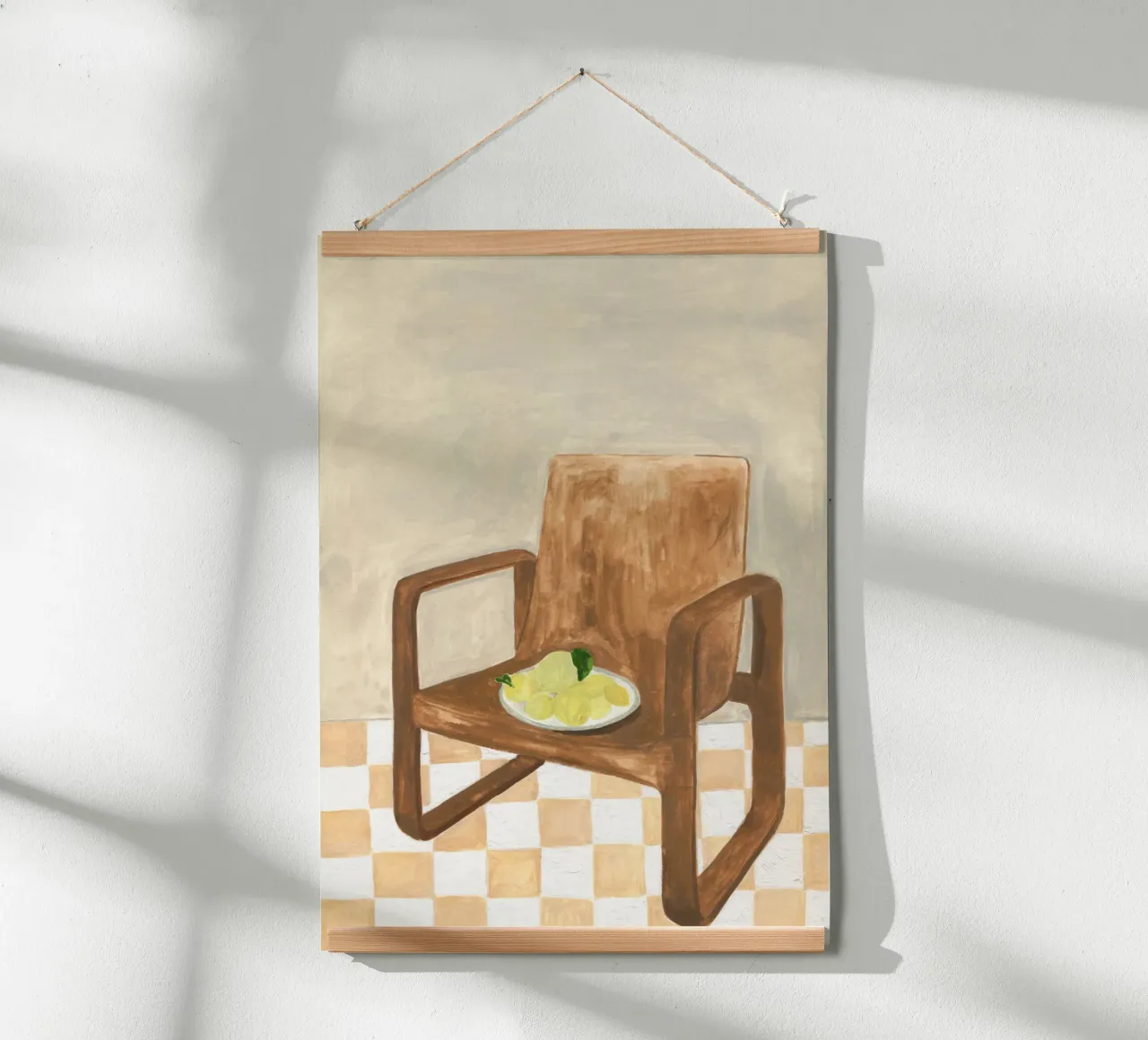 Chair with Lemons poster da Isabelle Vandeplassche