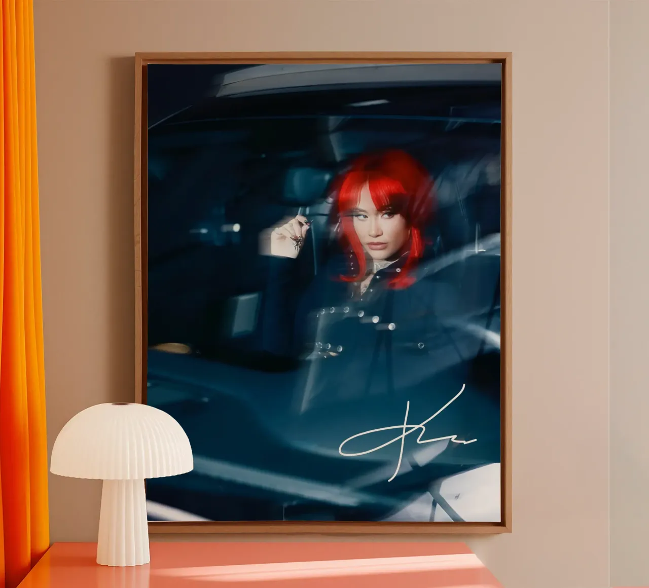Kehlani - in auto tela con Cornice a cassetta da igoshdesigns